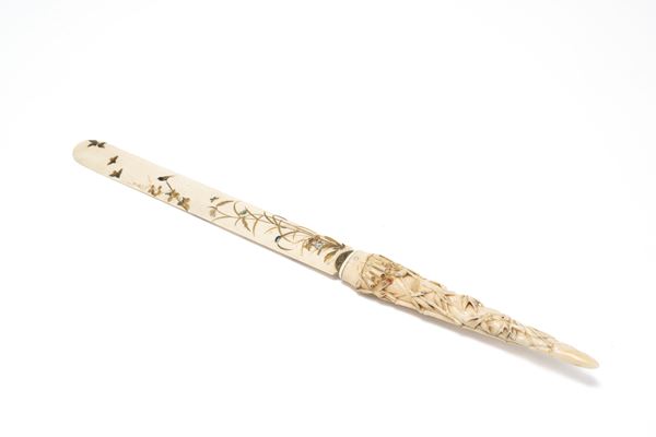 ☼A SHIBAYAMA IVORY PAPERKNIFE