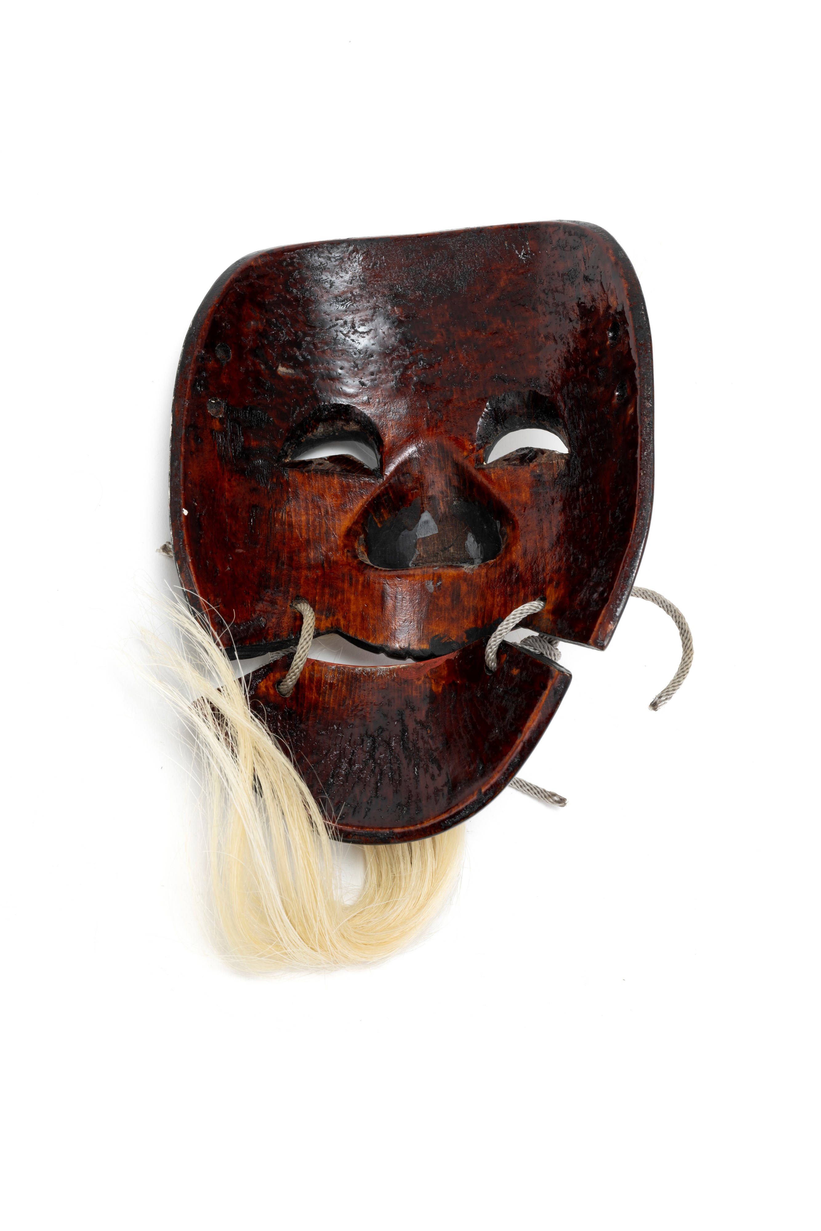 Maschera in Legno Dipinto del Teatro Noh