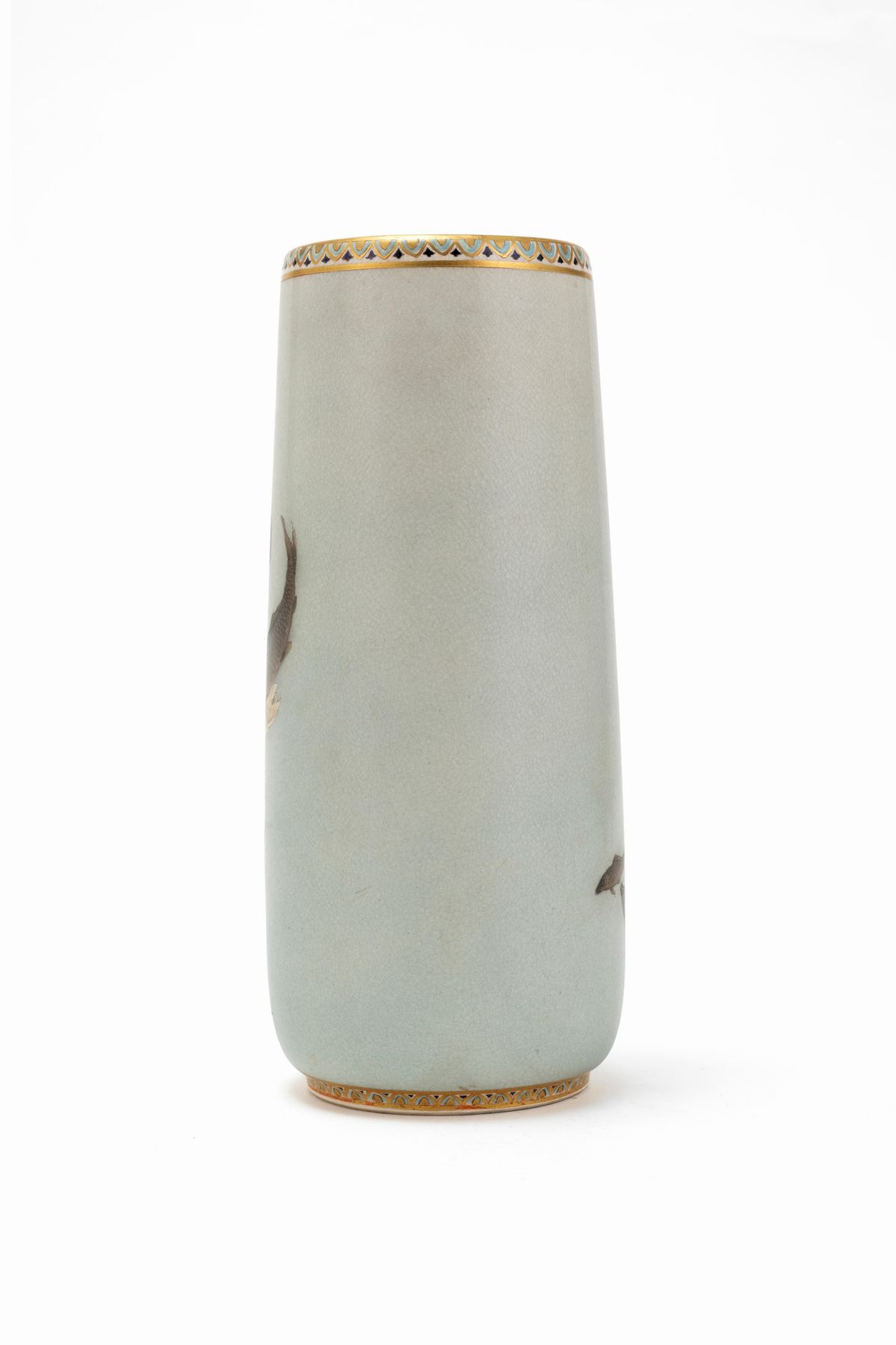 Raro Vaso in Ceramica Satsuma Firmato Kinkozan