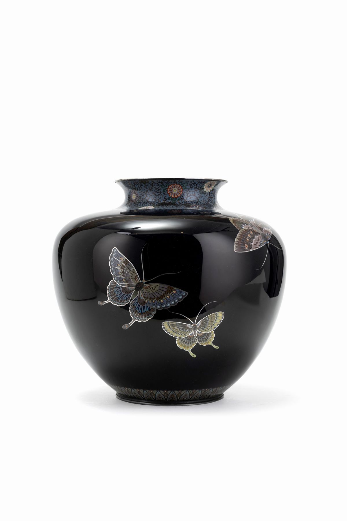 Vaso in Argento e Cloisonné