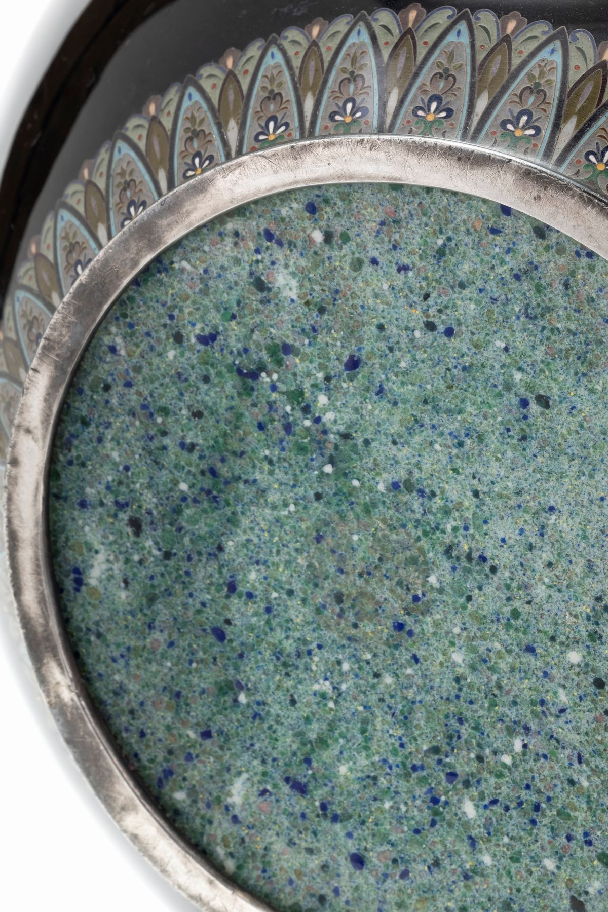 Vaso in Argento e Cloisonné