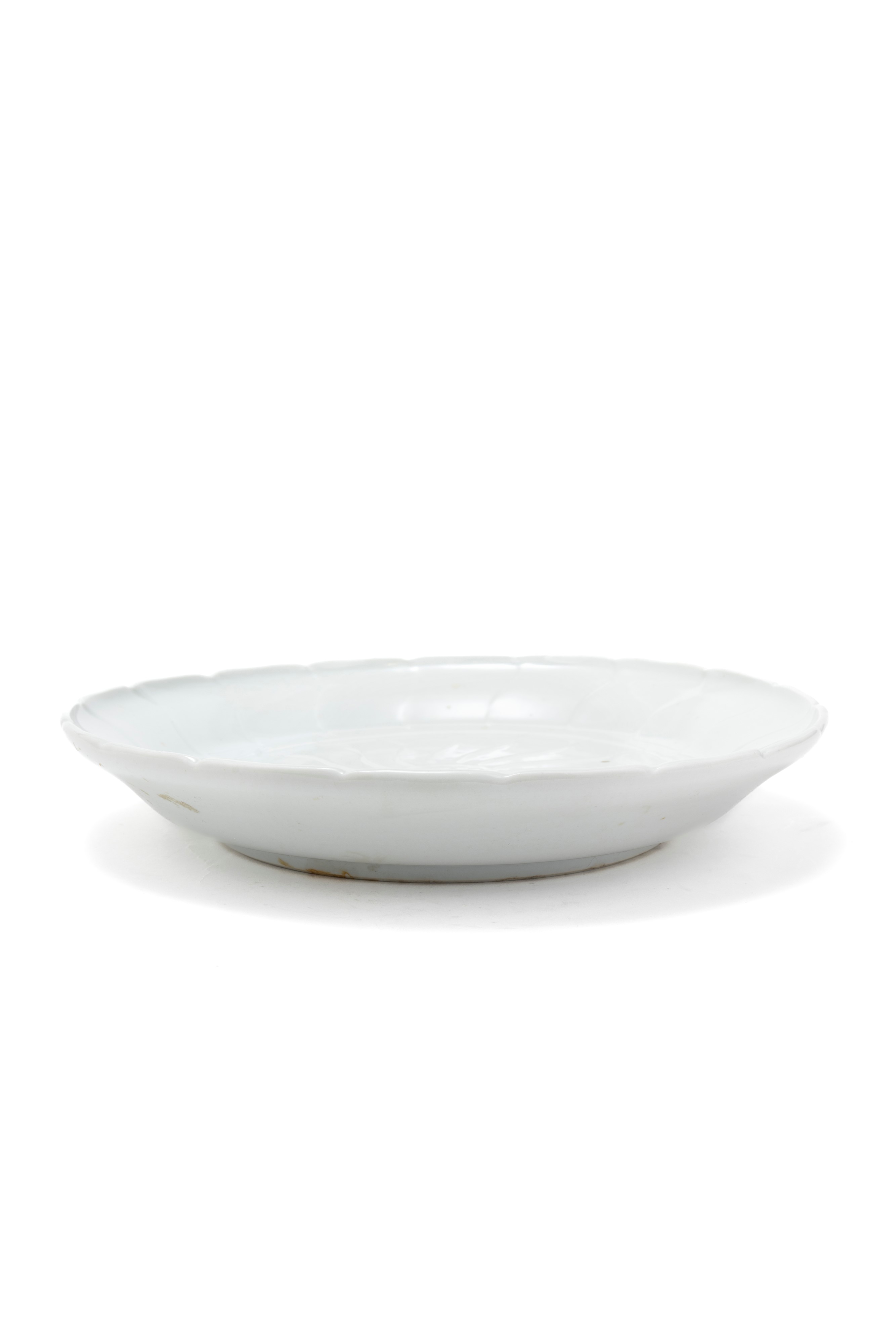 PIATTO IN PORCELLANA MONOCROMA BIANCA