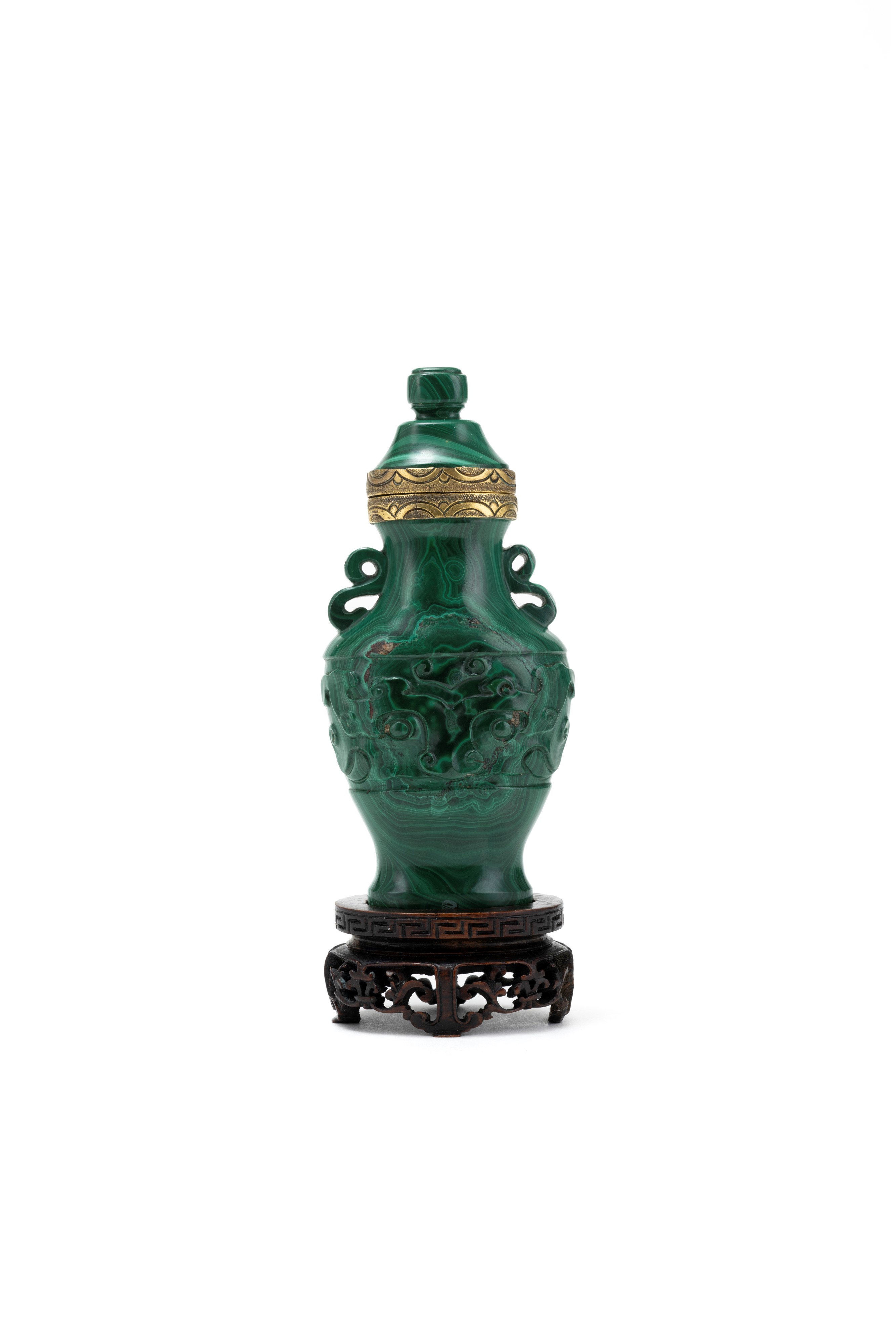 PORTA PROFUMO IN MALACHITE