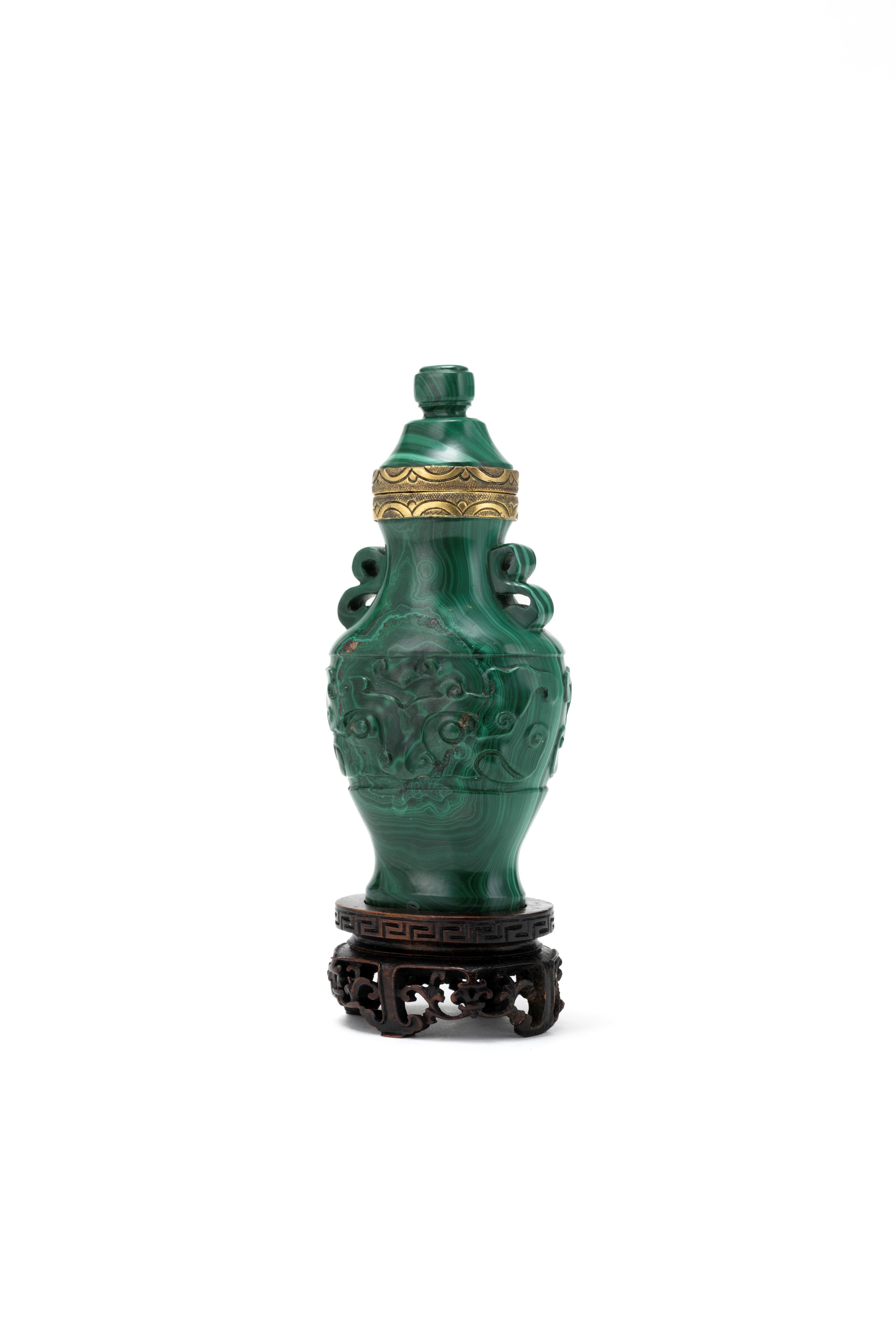 PORTA PROFUMO IN MALACHITE