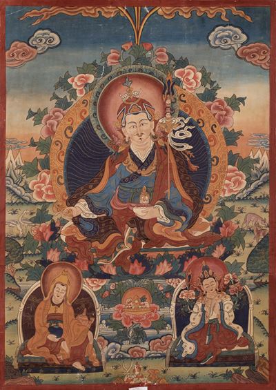 Thangka Raffigurante Padmasambhava