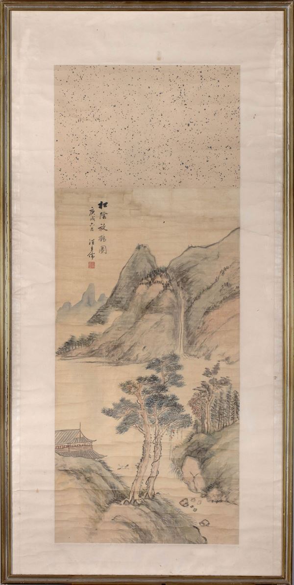 A PAINTING ON SILK