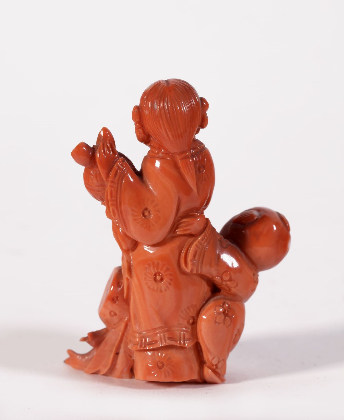 ☼PICCOLA FIGURA IN CORALLO MOMO O CERASUOLO