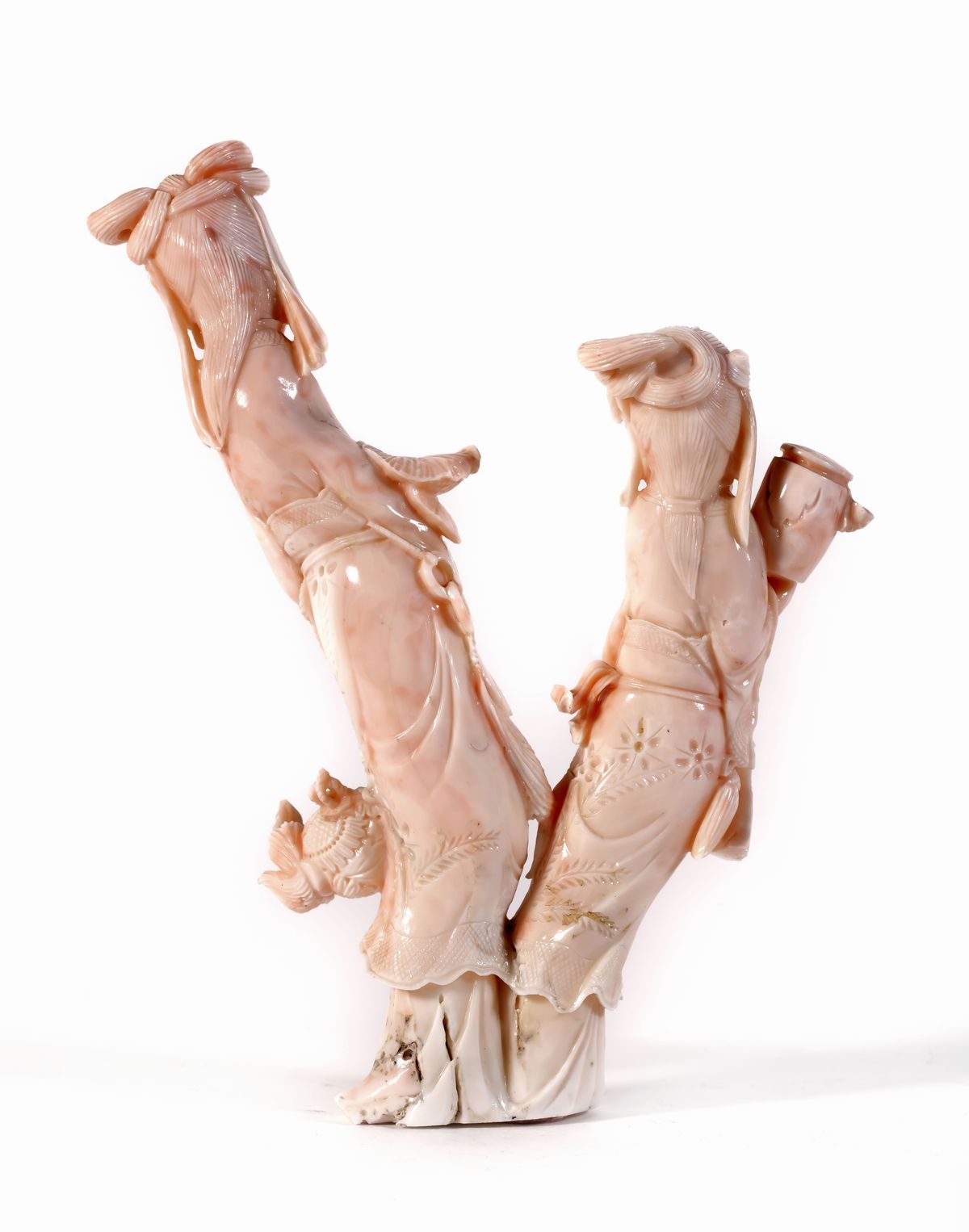 ☼FIGURA IN CORALLO PELLE D'ANGELO