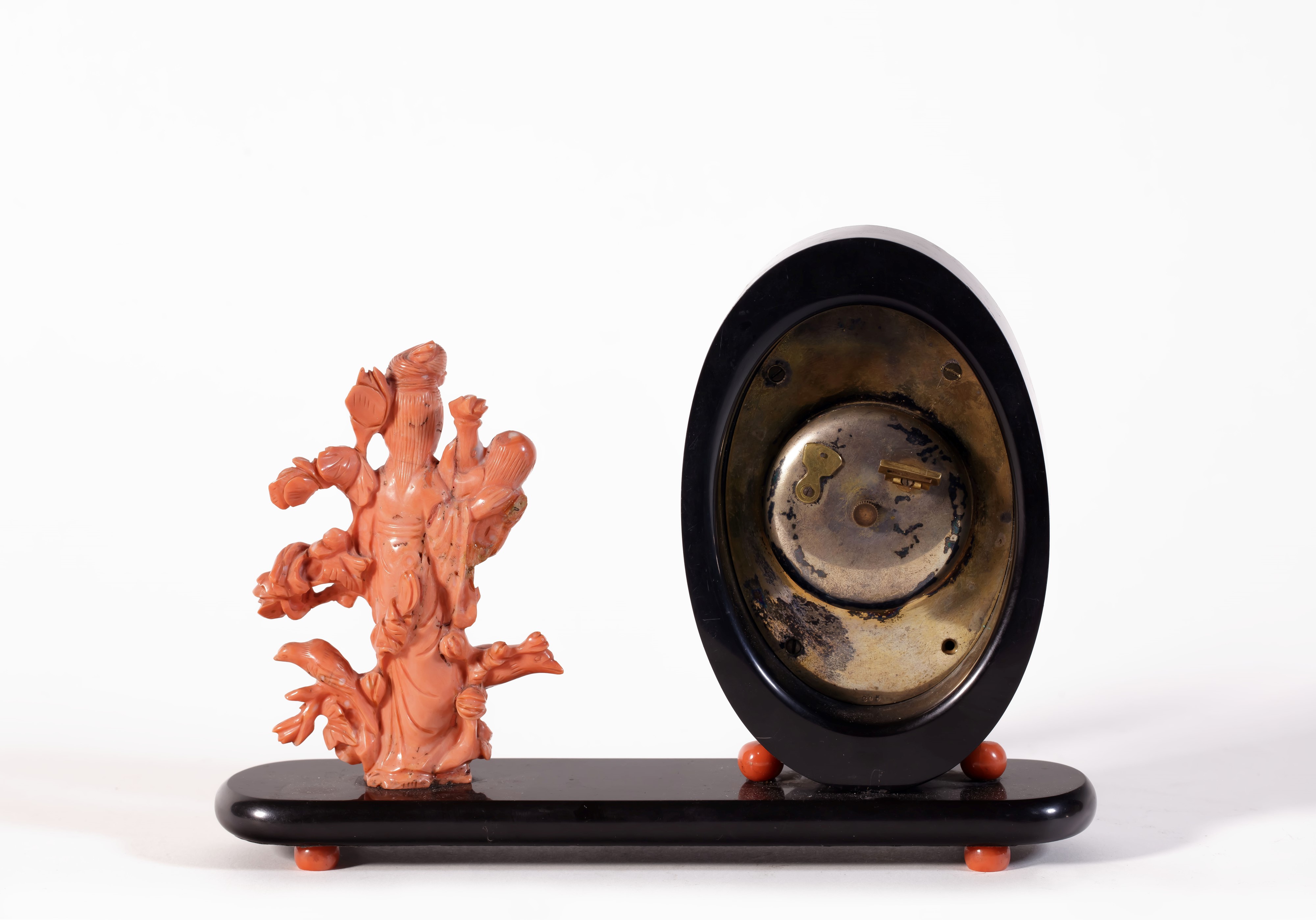 ☼OROLOGIO IN MALACHITE E CORALLO