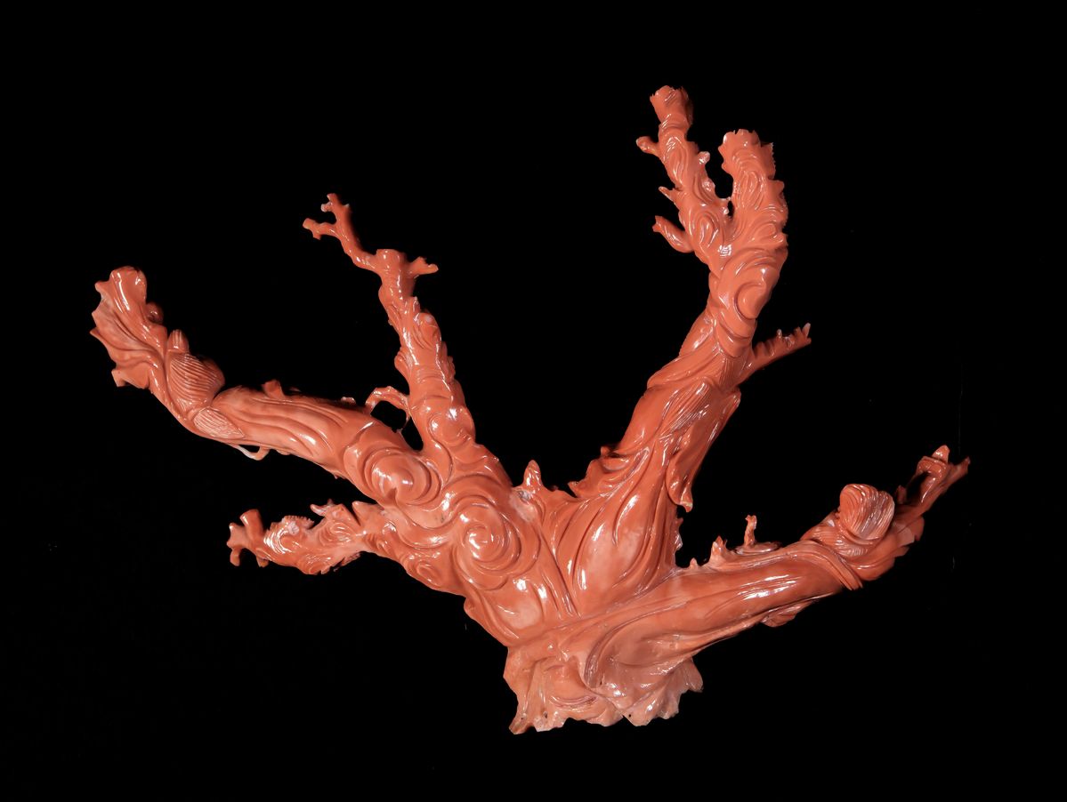 ☼FIGURA IN CORALLO ROSSO MOMO O CERASUOLO