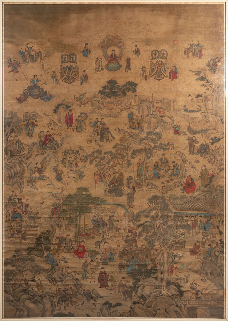 GRANDE DIPINTO SU CARTA