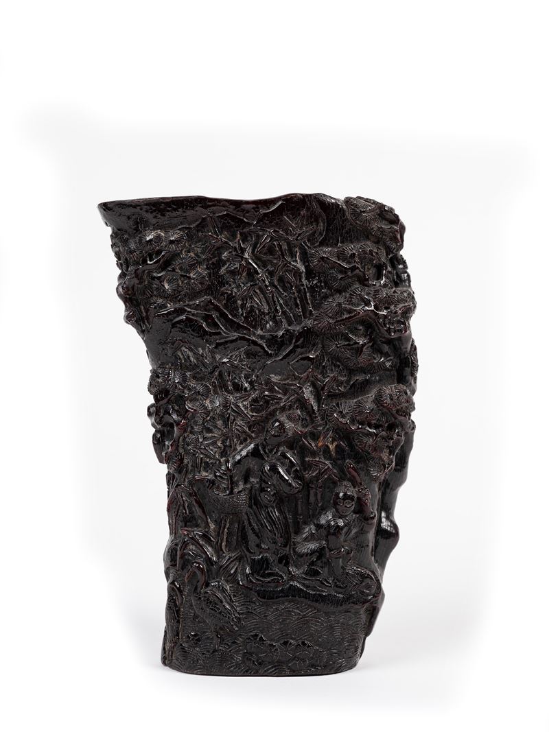 PORTA PENNELLI IN CORNO