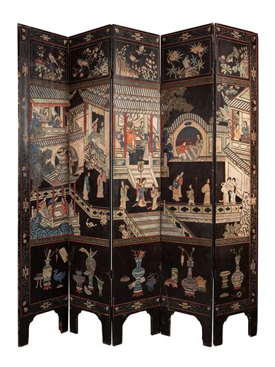 Paravento in Legno Laccato