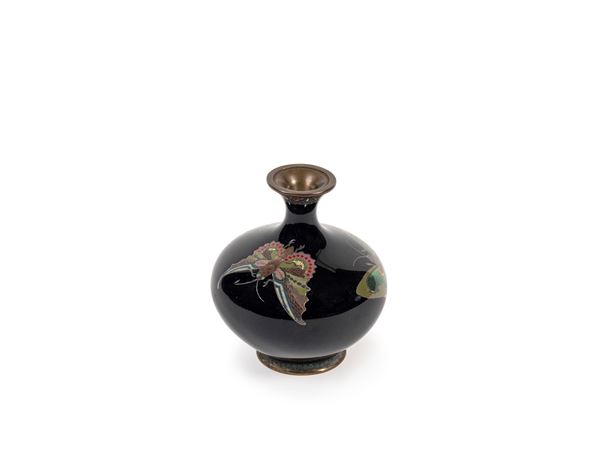 A SMALL CLOISONNÉ VASE