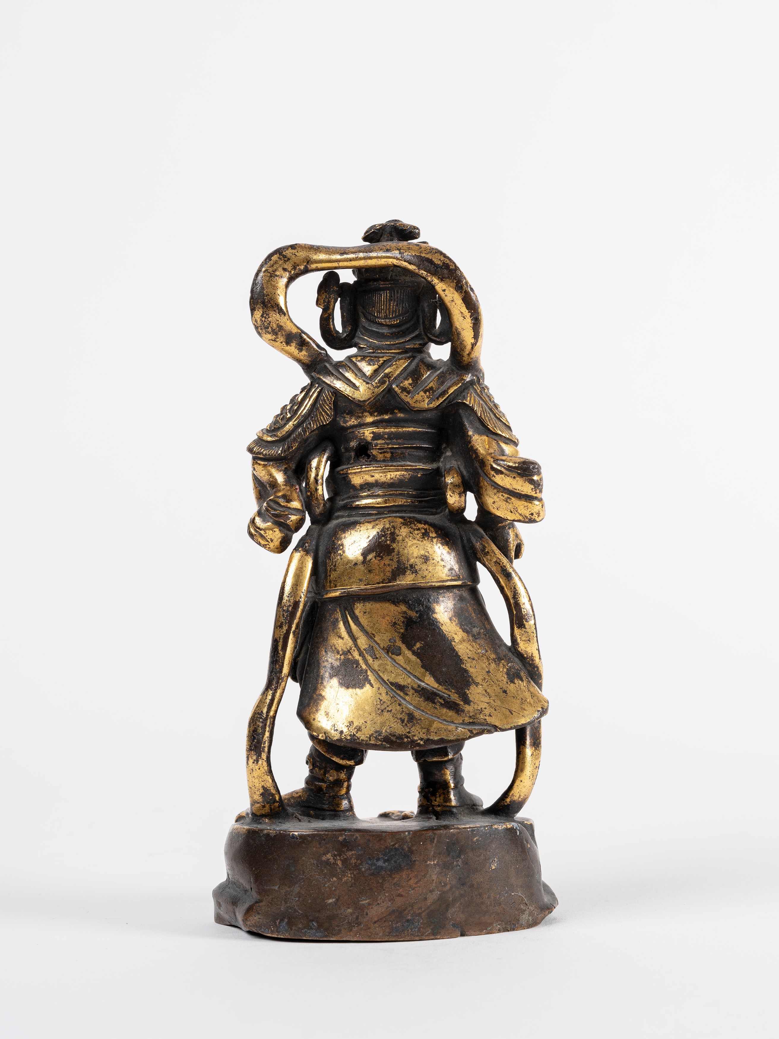 FIGURA IN BRONZO DORATO