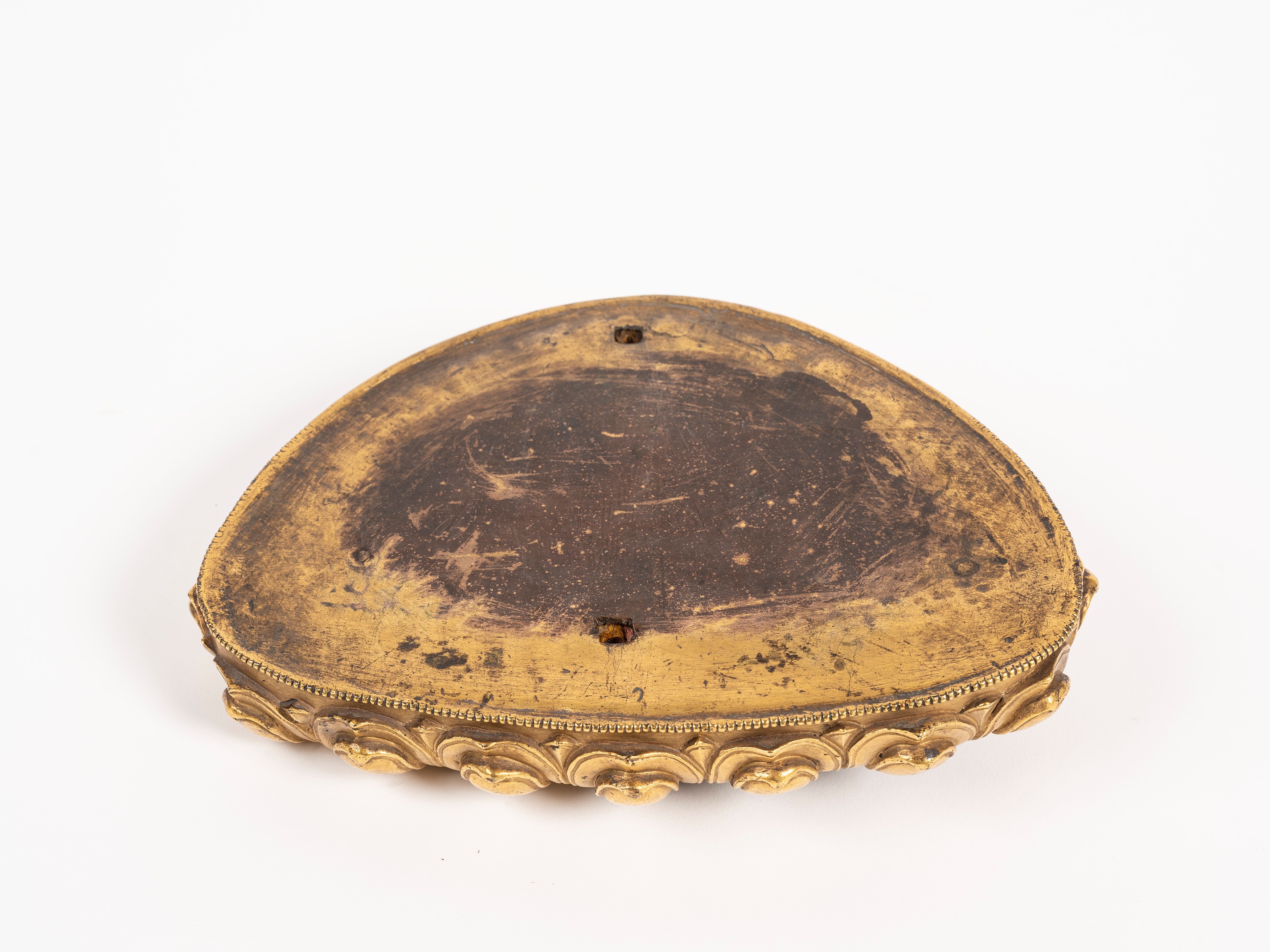 IMPORTANTE E GRANDE FIGURA IN BRONZO DORATO