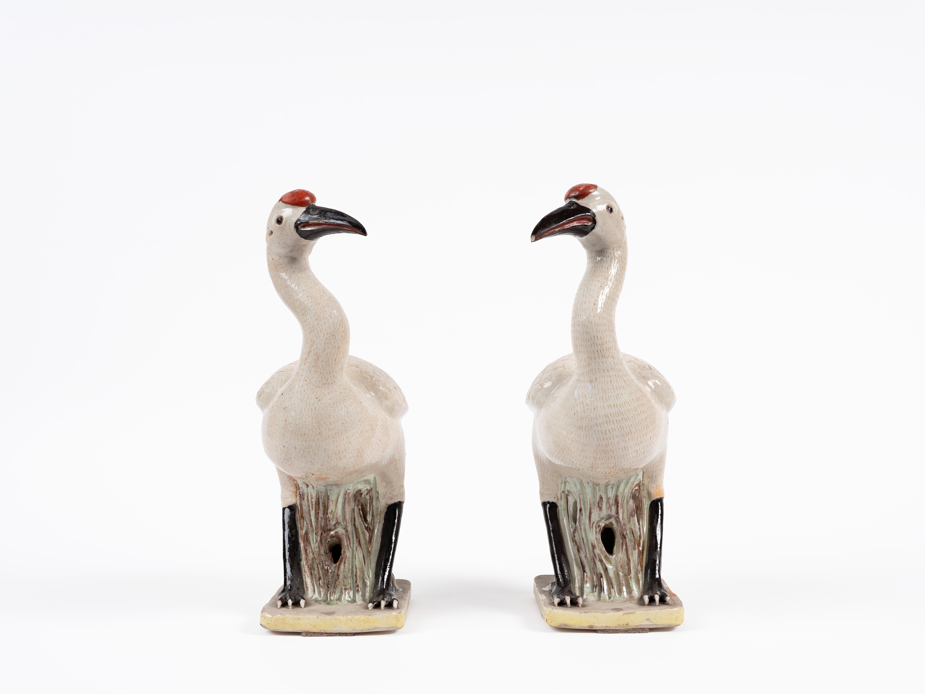 COPPIA DI GRU IN PORCELANA