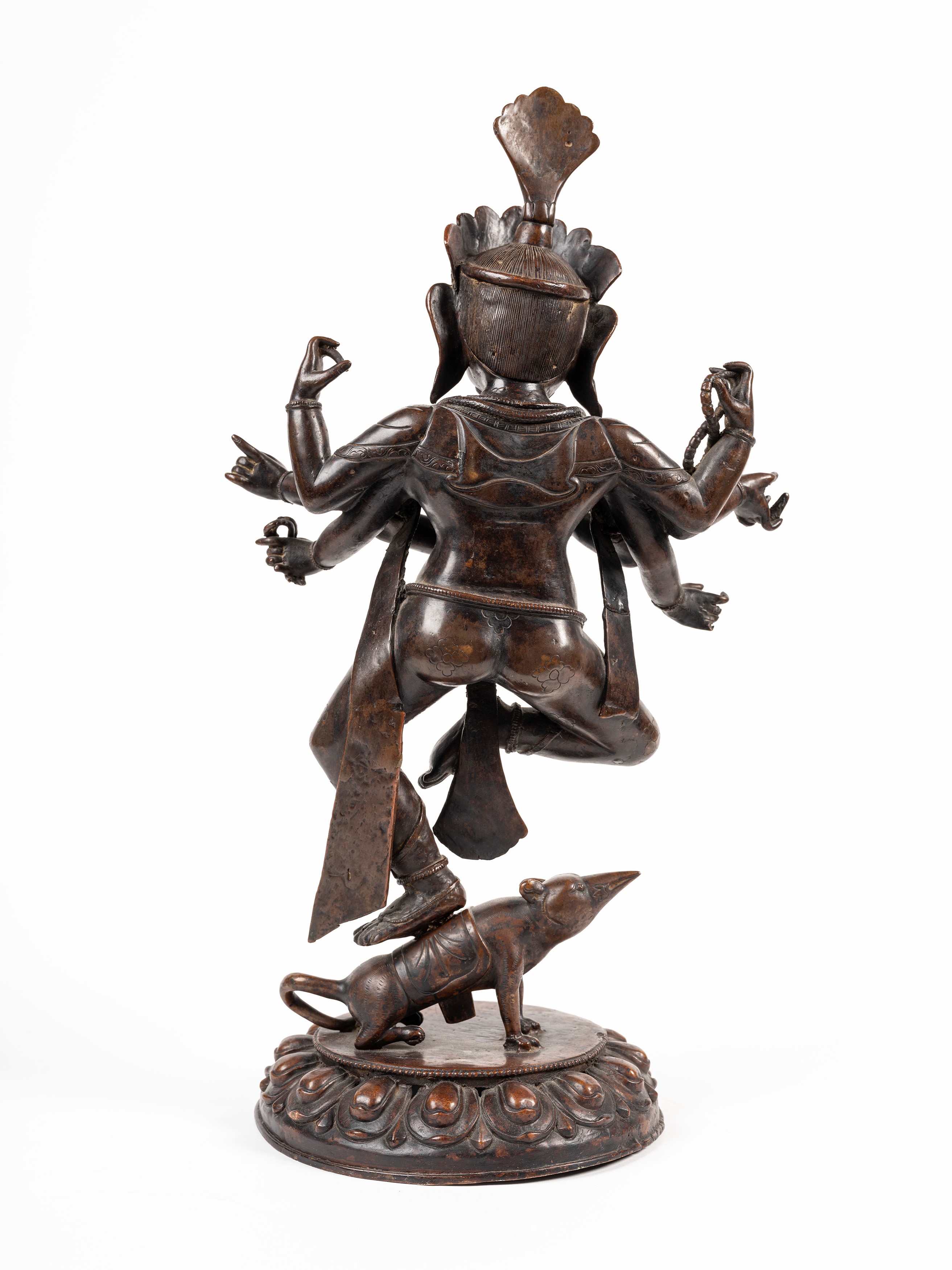 FIGURA IN BRONZO DORATO