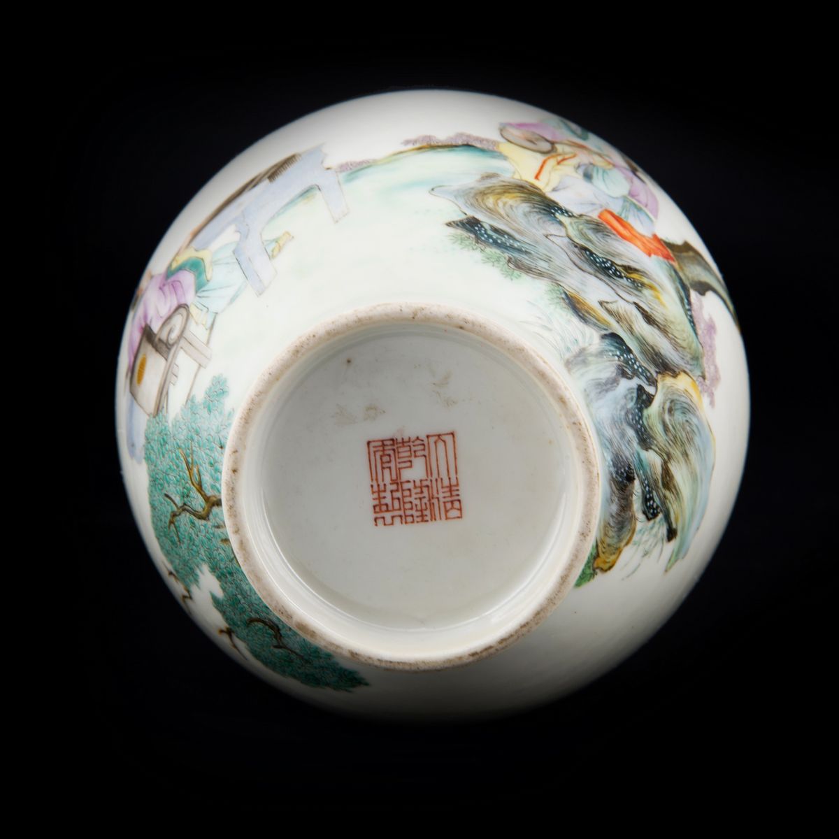 VASO IN PORCELLANA FAMIGLIA ROSA