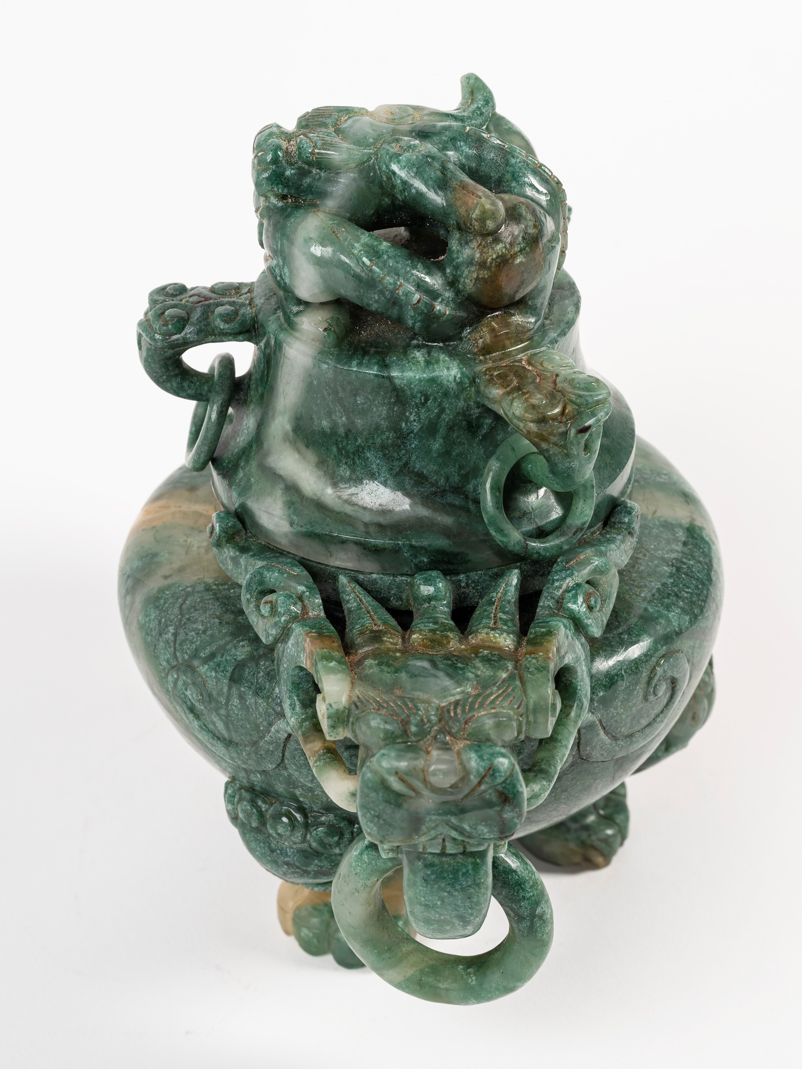 INCENSIERE TRIPODE IN PIETRA DURA