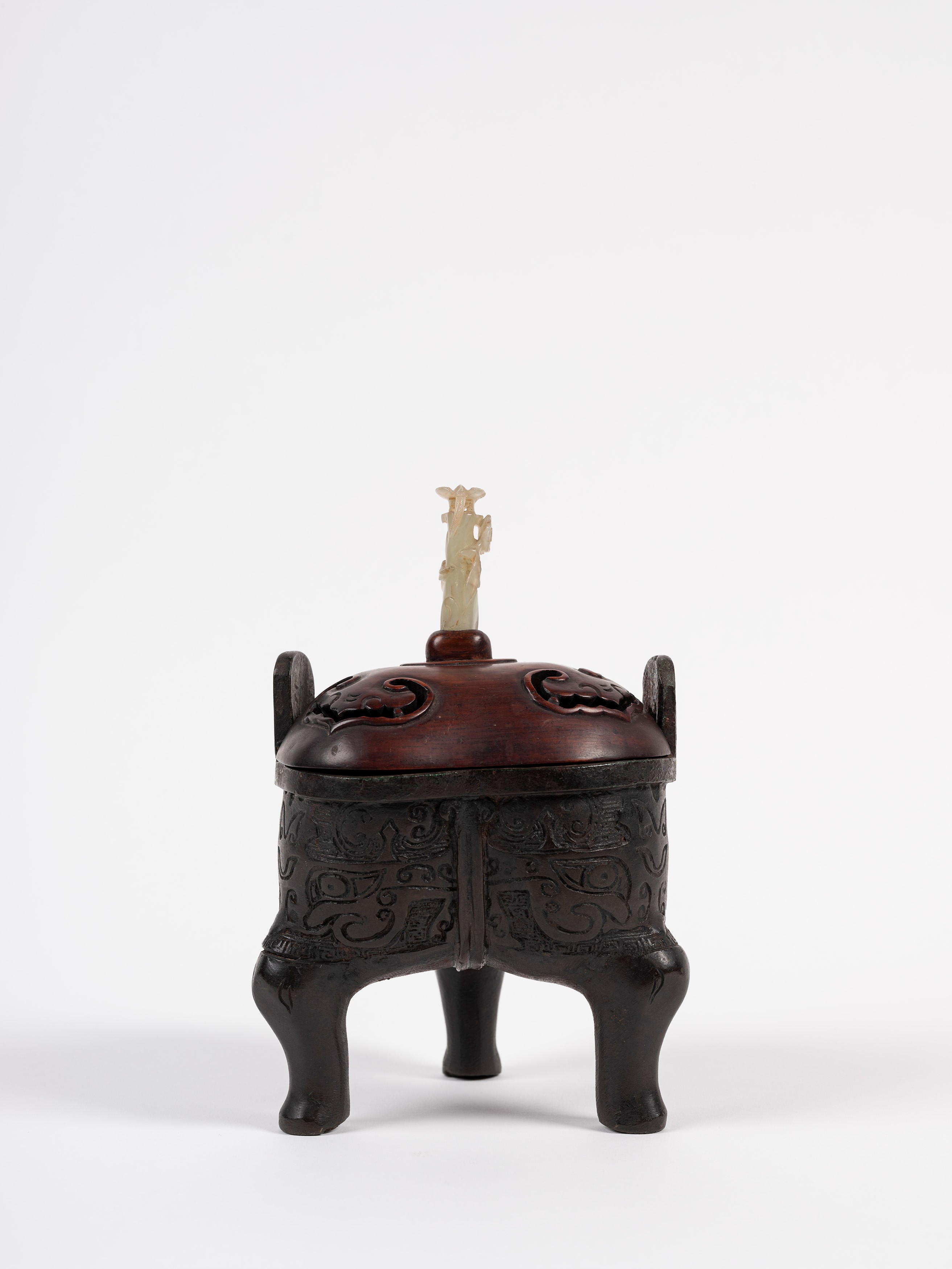 INCENSIERE TRIPODE IN BRONZO