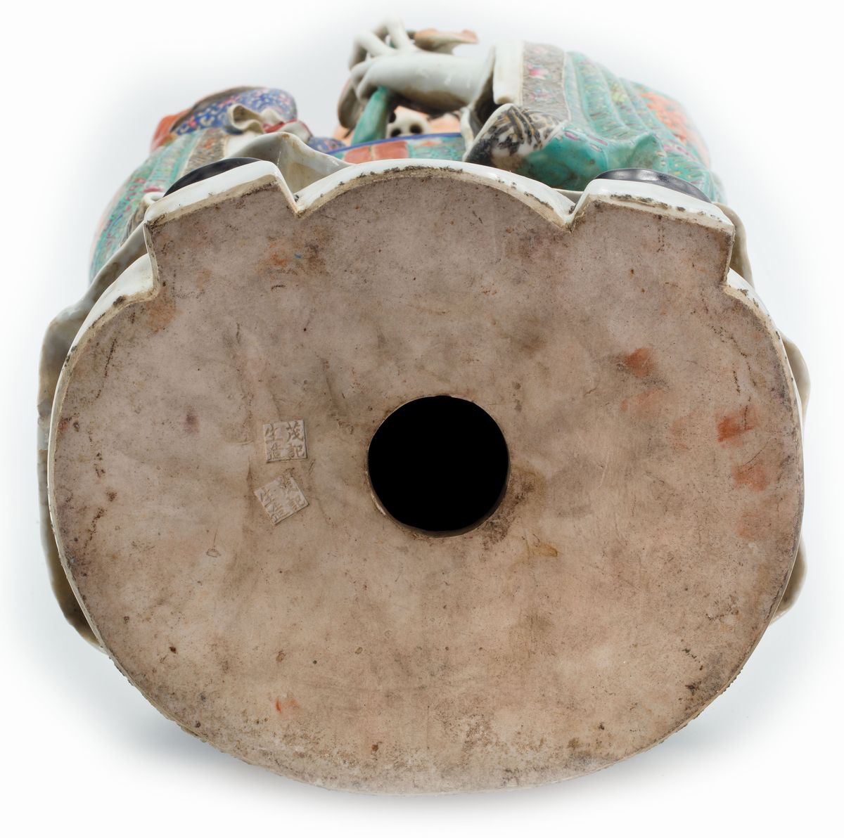 GRANDE FIGURA IN PORCELLANA MARCATA MAO JISENG ZAO
