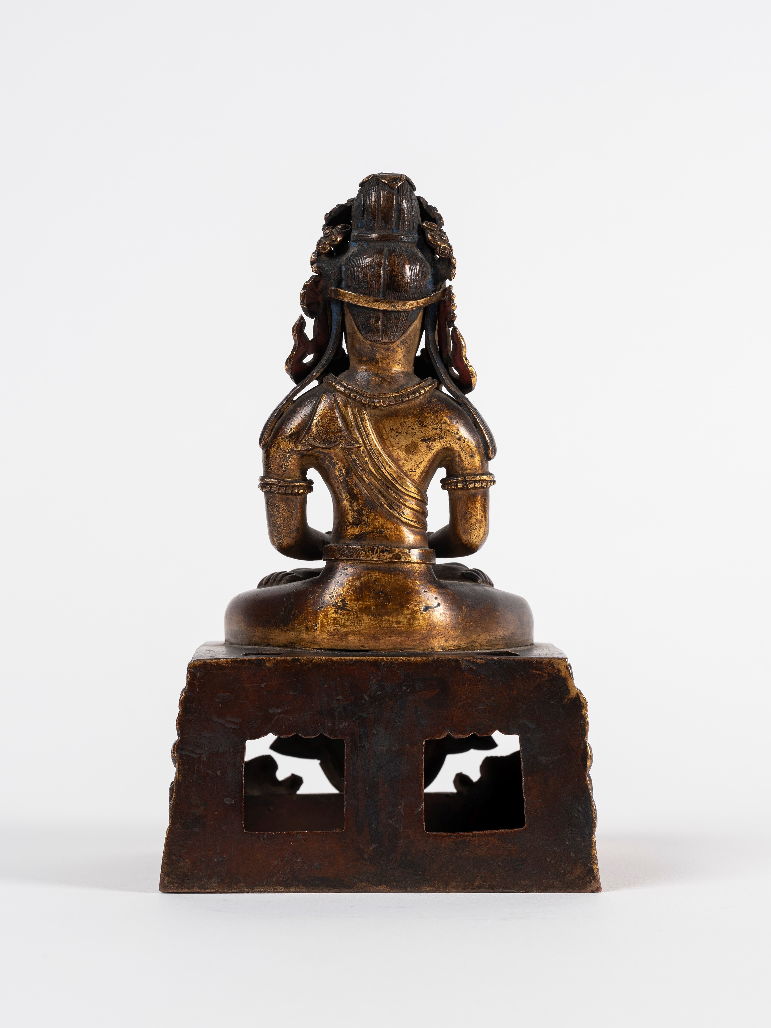 BUDDHA AMITAYUS IN BRONZO DORATO