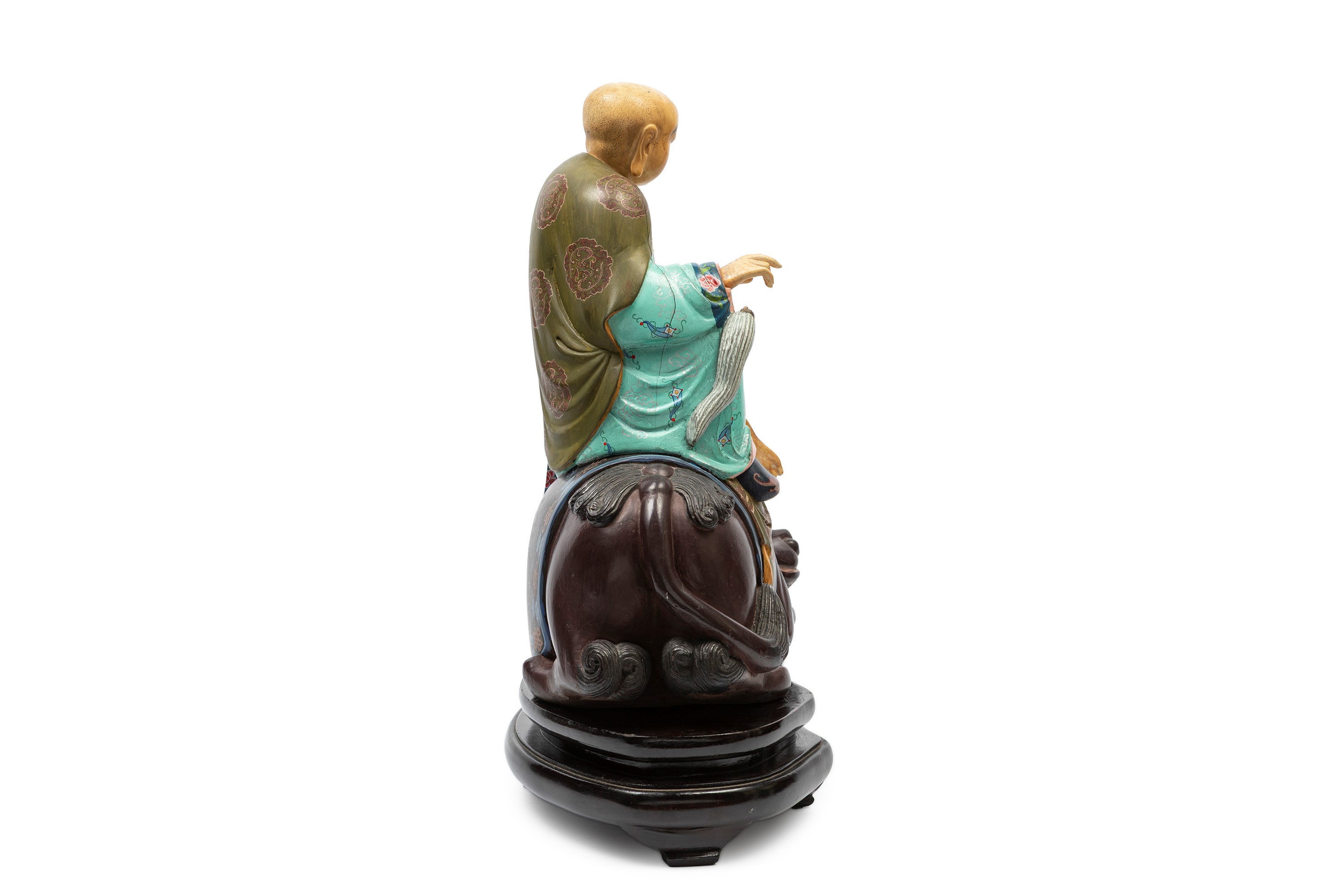 ☼scultura in Legno con Parti in Avorio