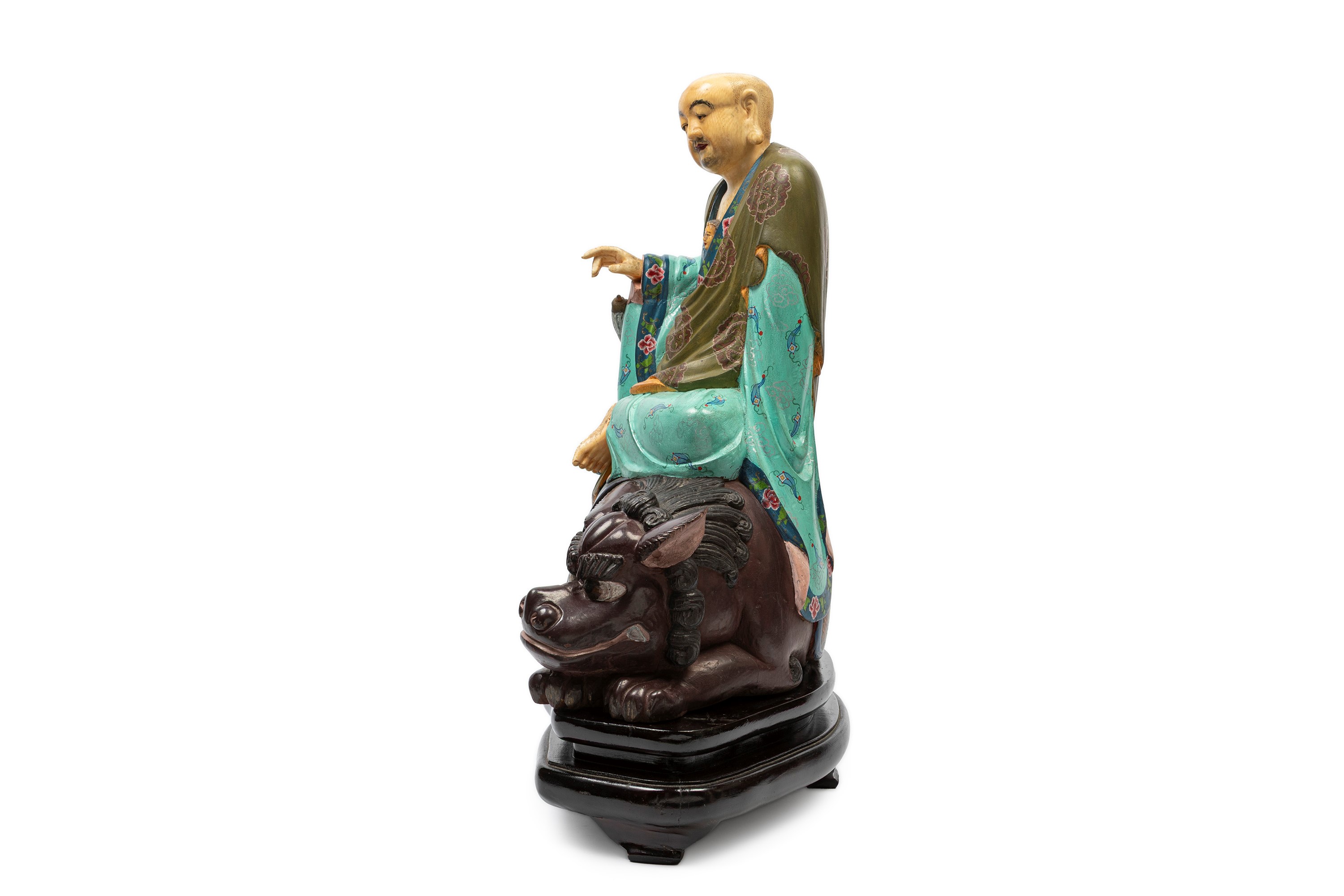 ☼scultura in Legno con Parti in Avorio