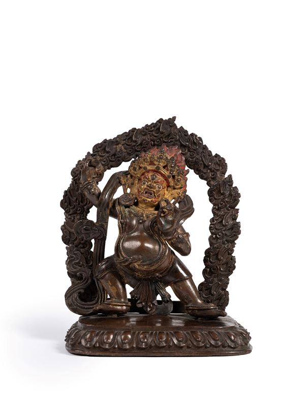 A GILT-RONZE FIGURE OF VAJRAPANI