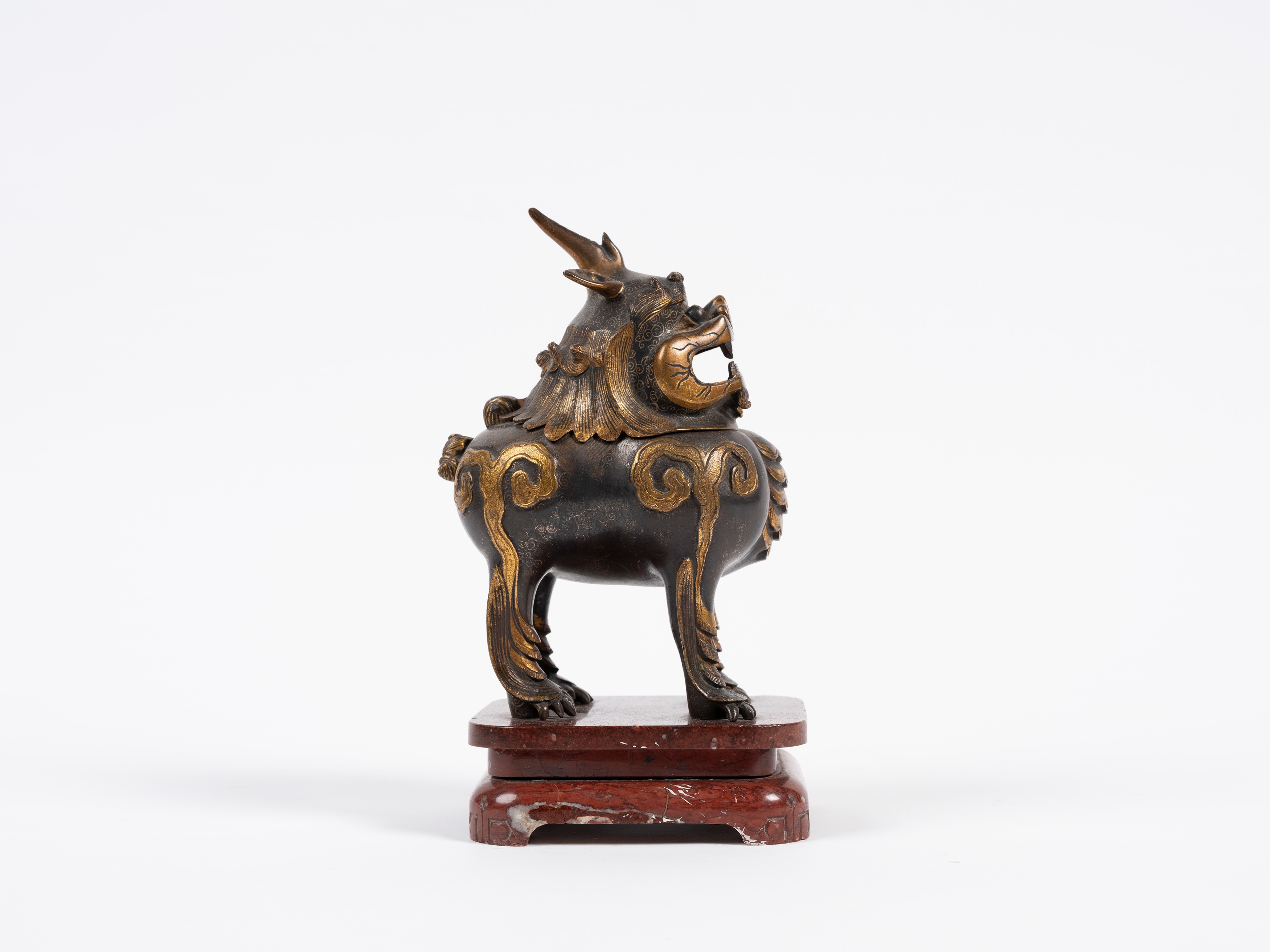 INCENSIERE IN BRONZO DORATO