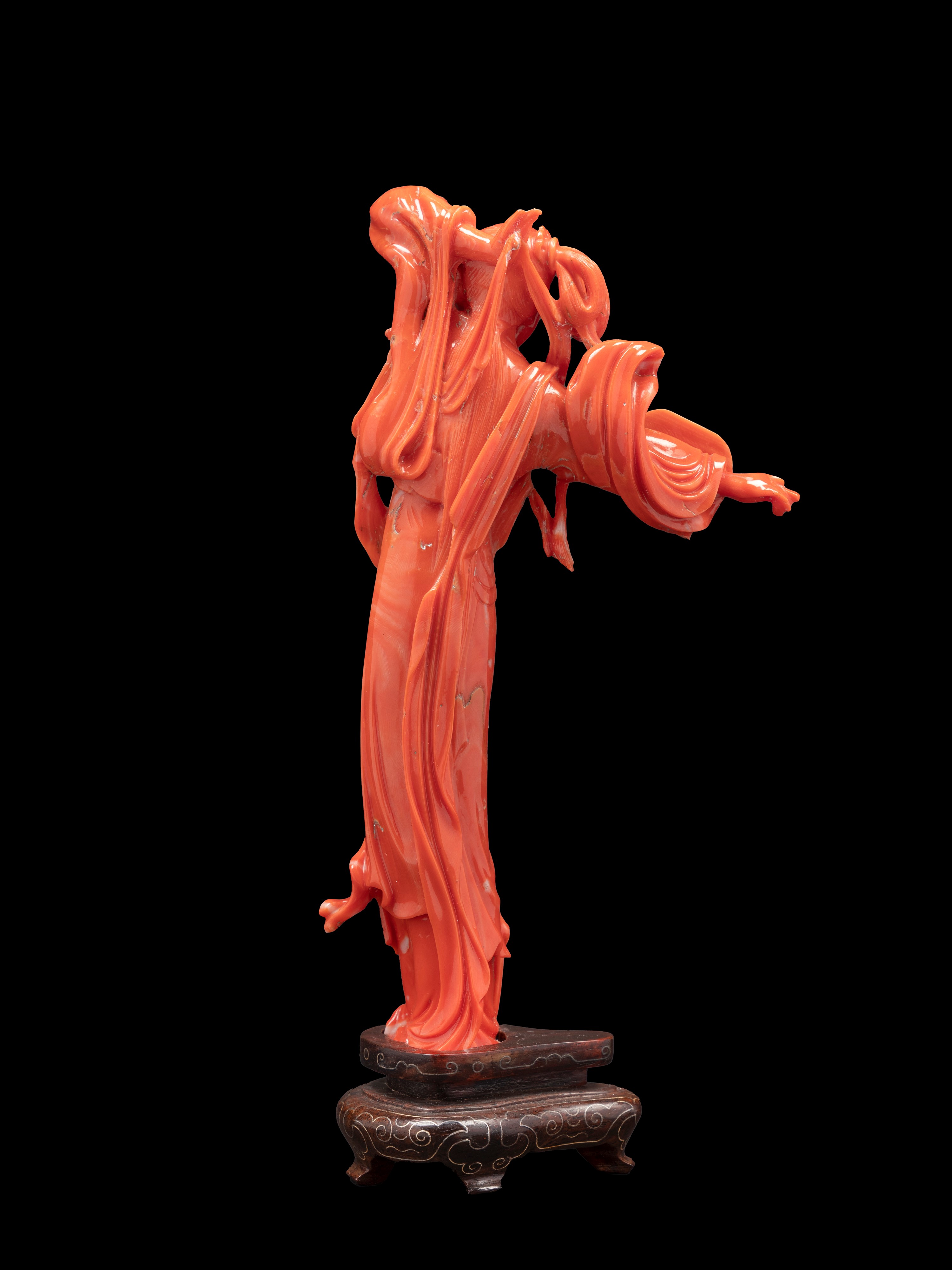 ☼FIGURA IN CORALLO ROSSO MOMO O CERASUOLO