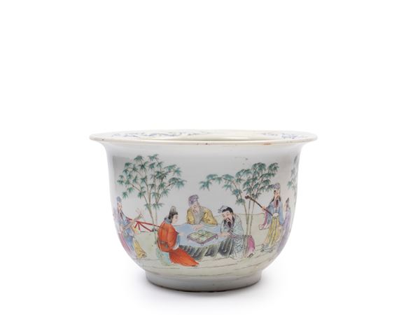 A FAMILLE ROSE PORCELAIN JARDINIERE