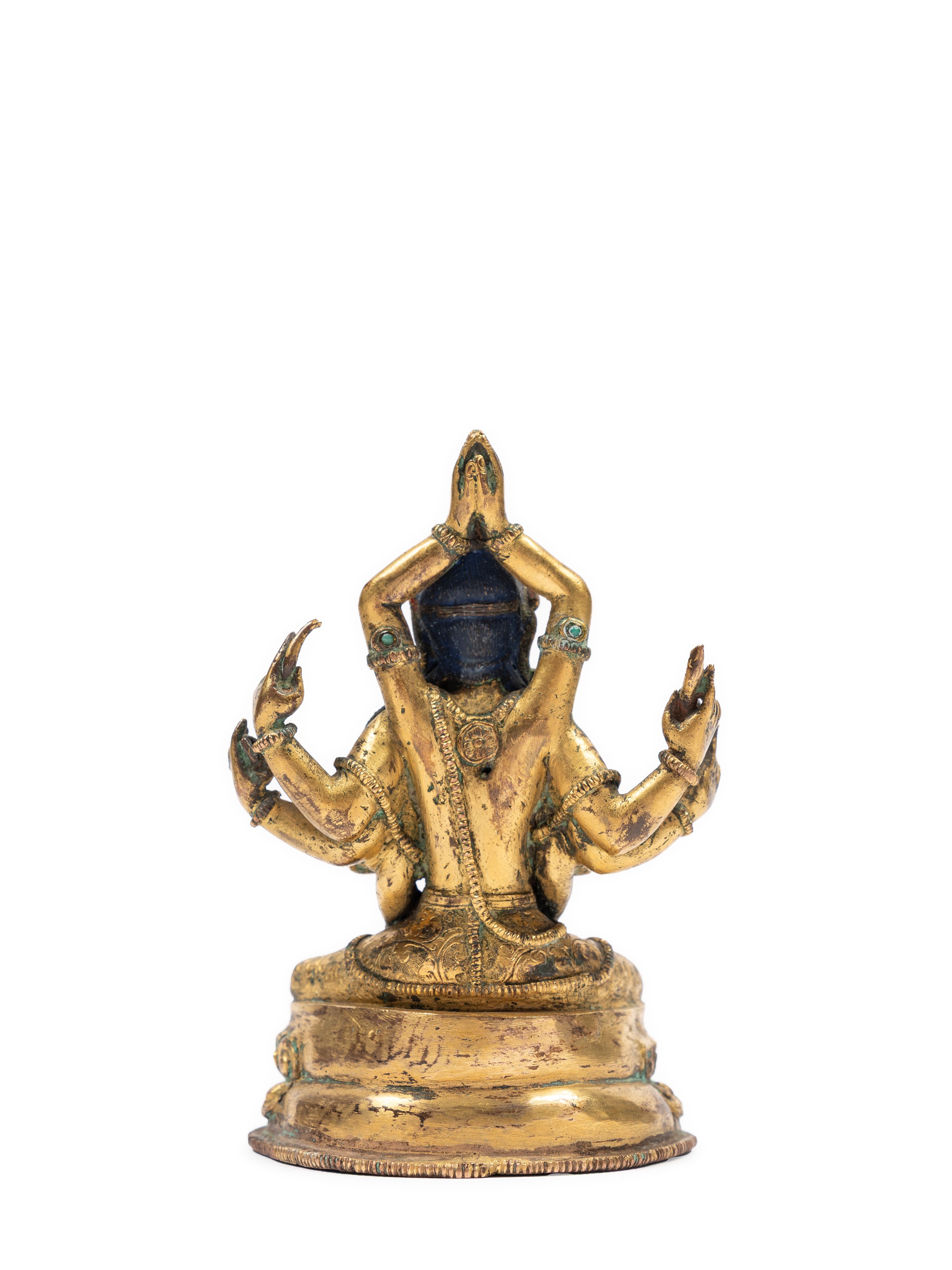 Rara Figura in Bronzo Dorato