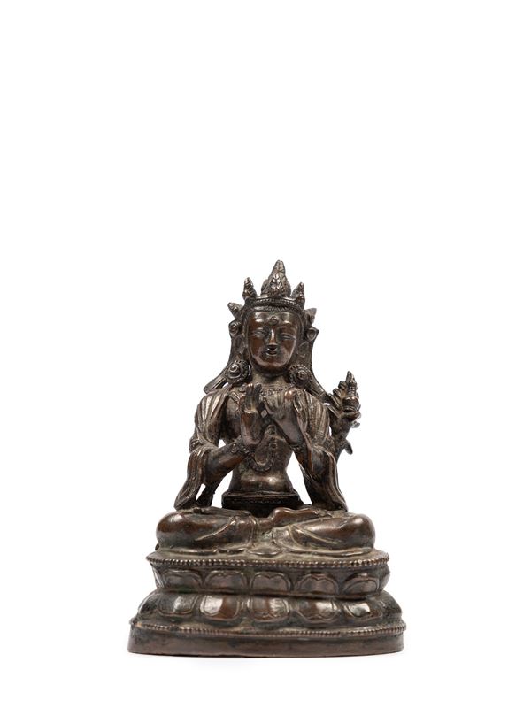 A BRONZE FIGURE OF PADMAPANI