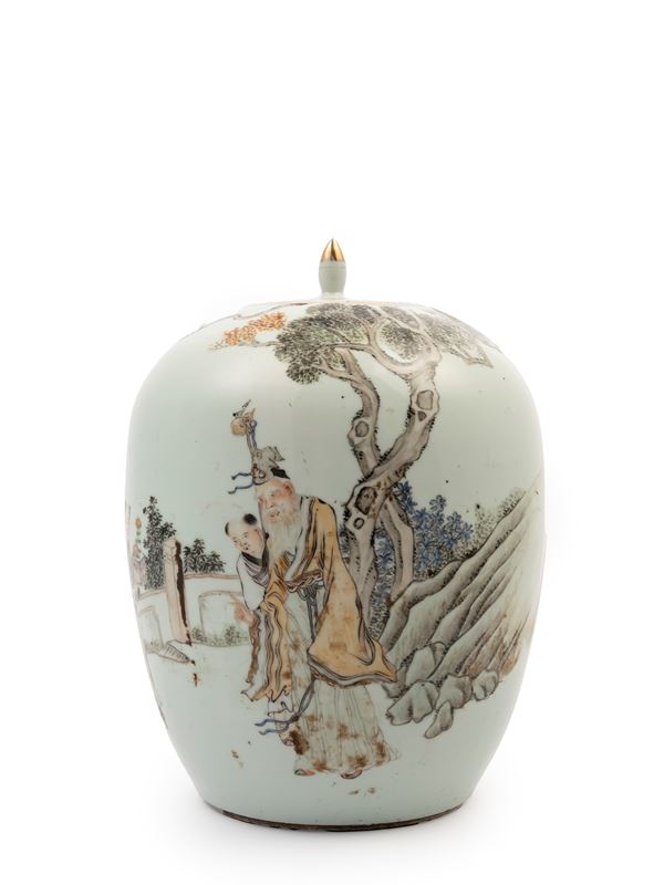 POTICHE IN PORCELLANA QIANJIANGCAI