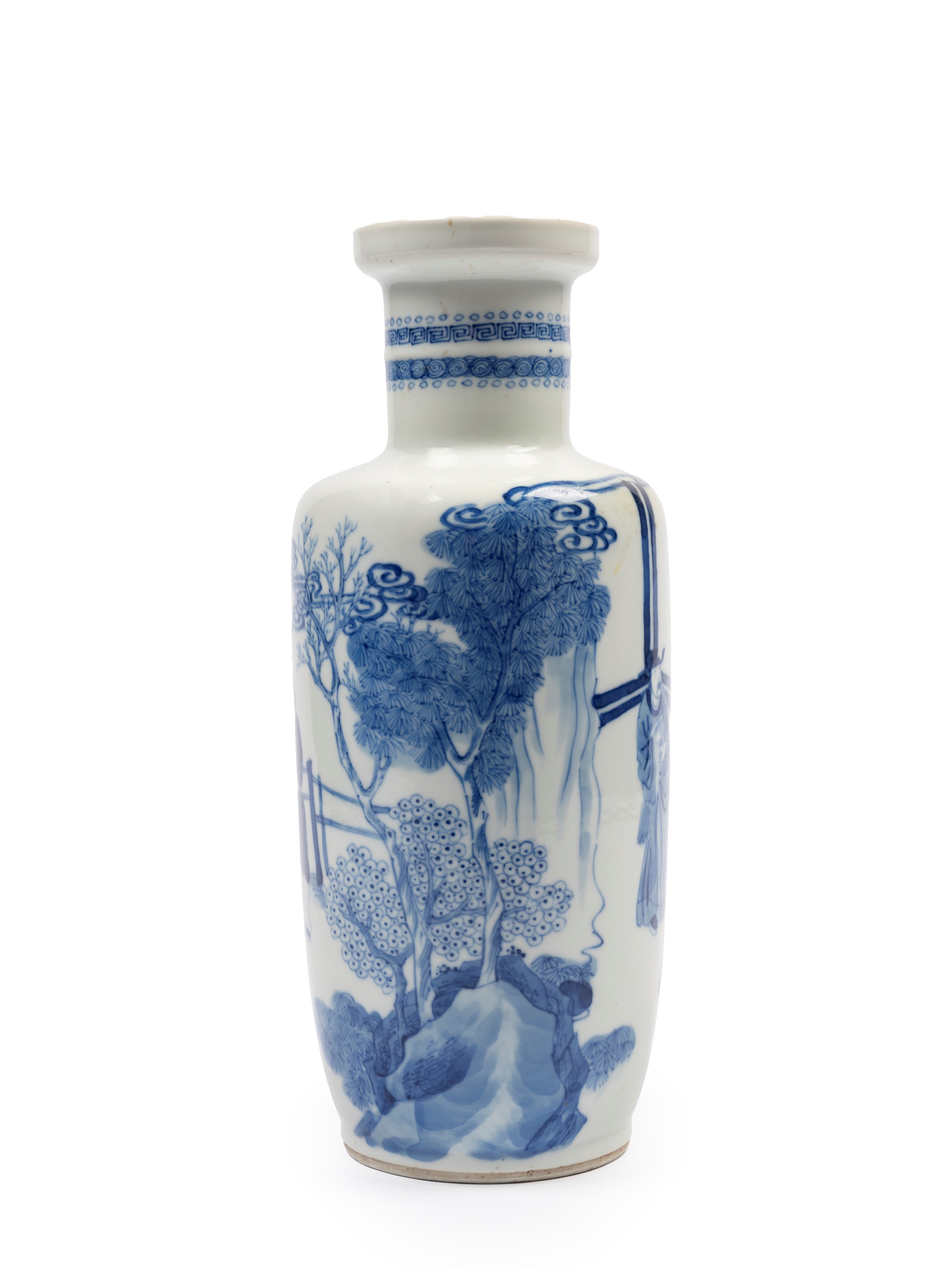 Vaso in Porcellana Bianca e Blu