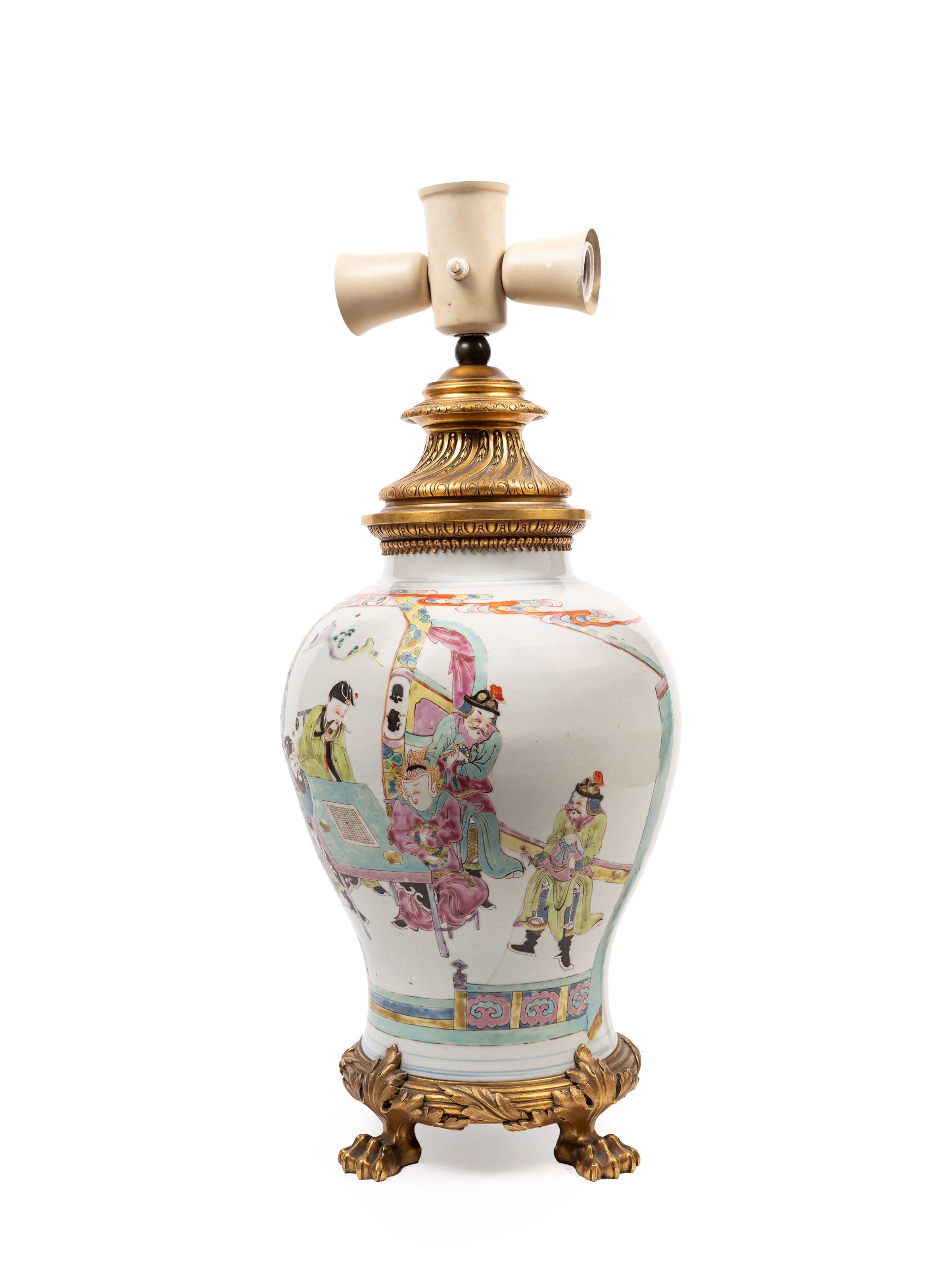 COPPA A STELO IN PORCELLANA BIANCA E BLU