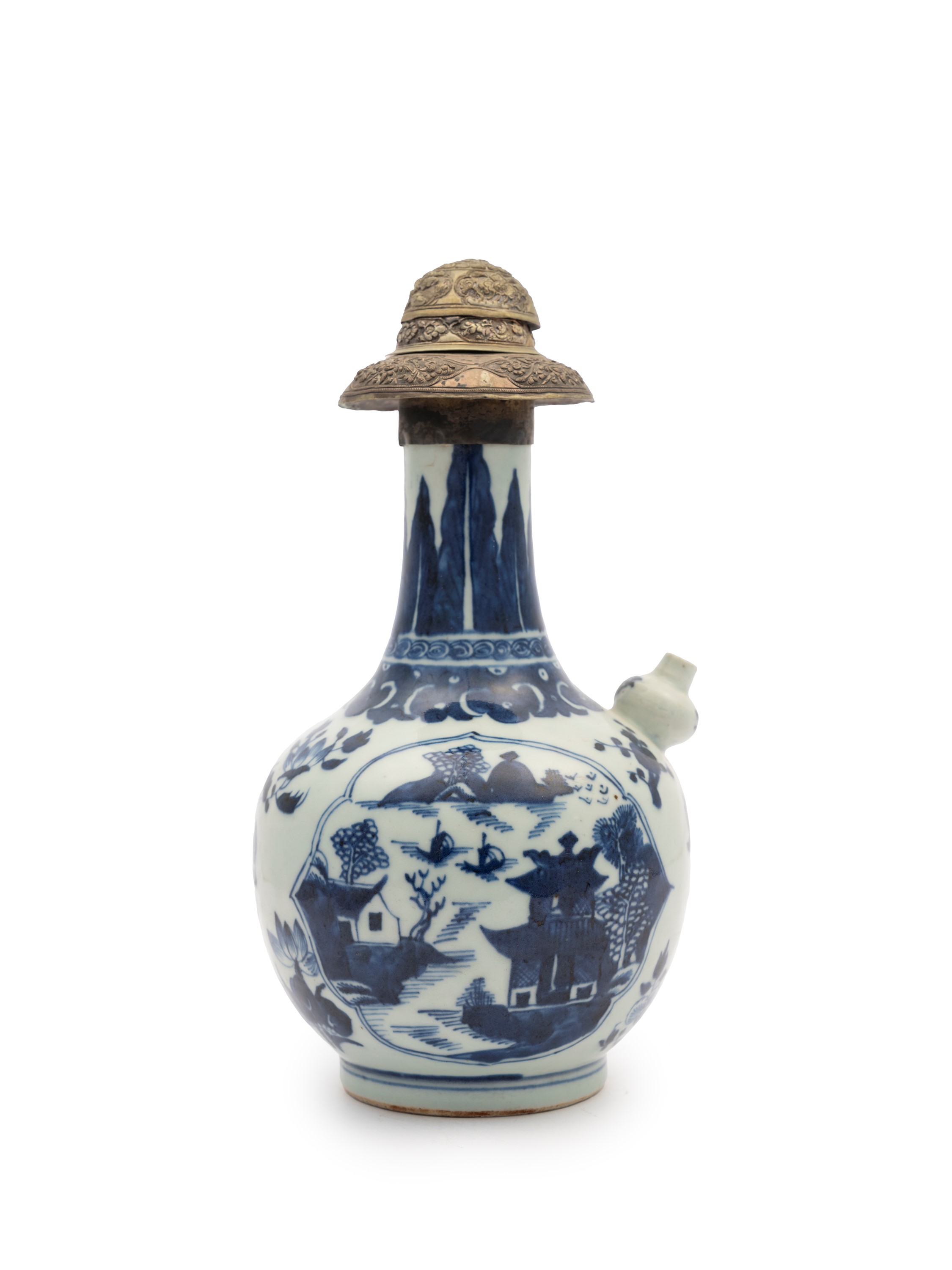 KENDI IN PORCELLANA BIANCA E BLU