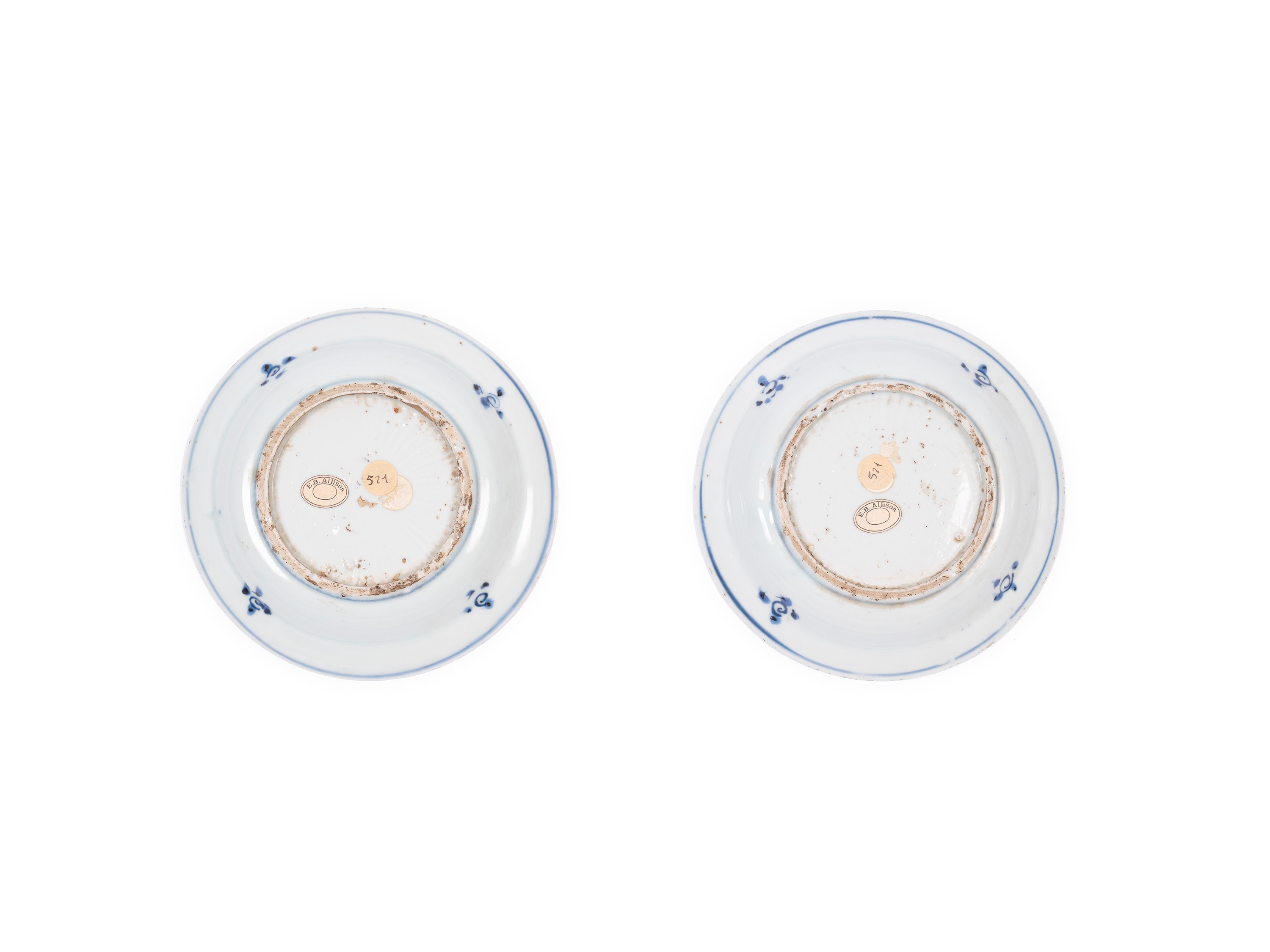 COPPIA DI PIATTINI IN PORCELLANA