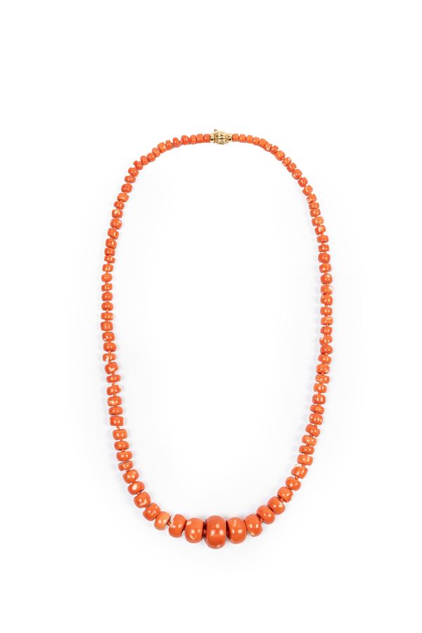 ☼A MOMO RED CORAL NECKLACE