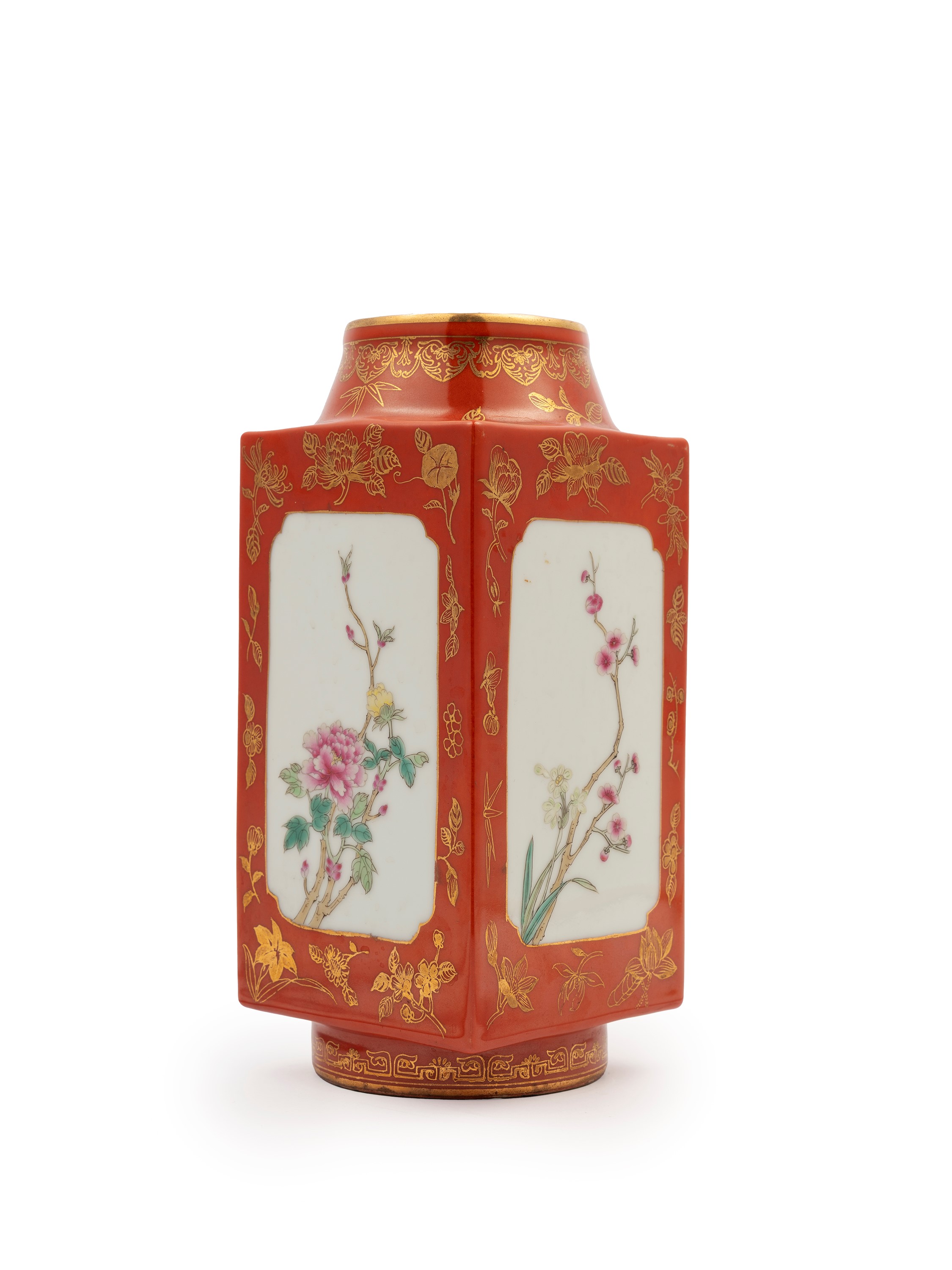 Vaso in Porcellana Famiglia Rosa