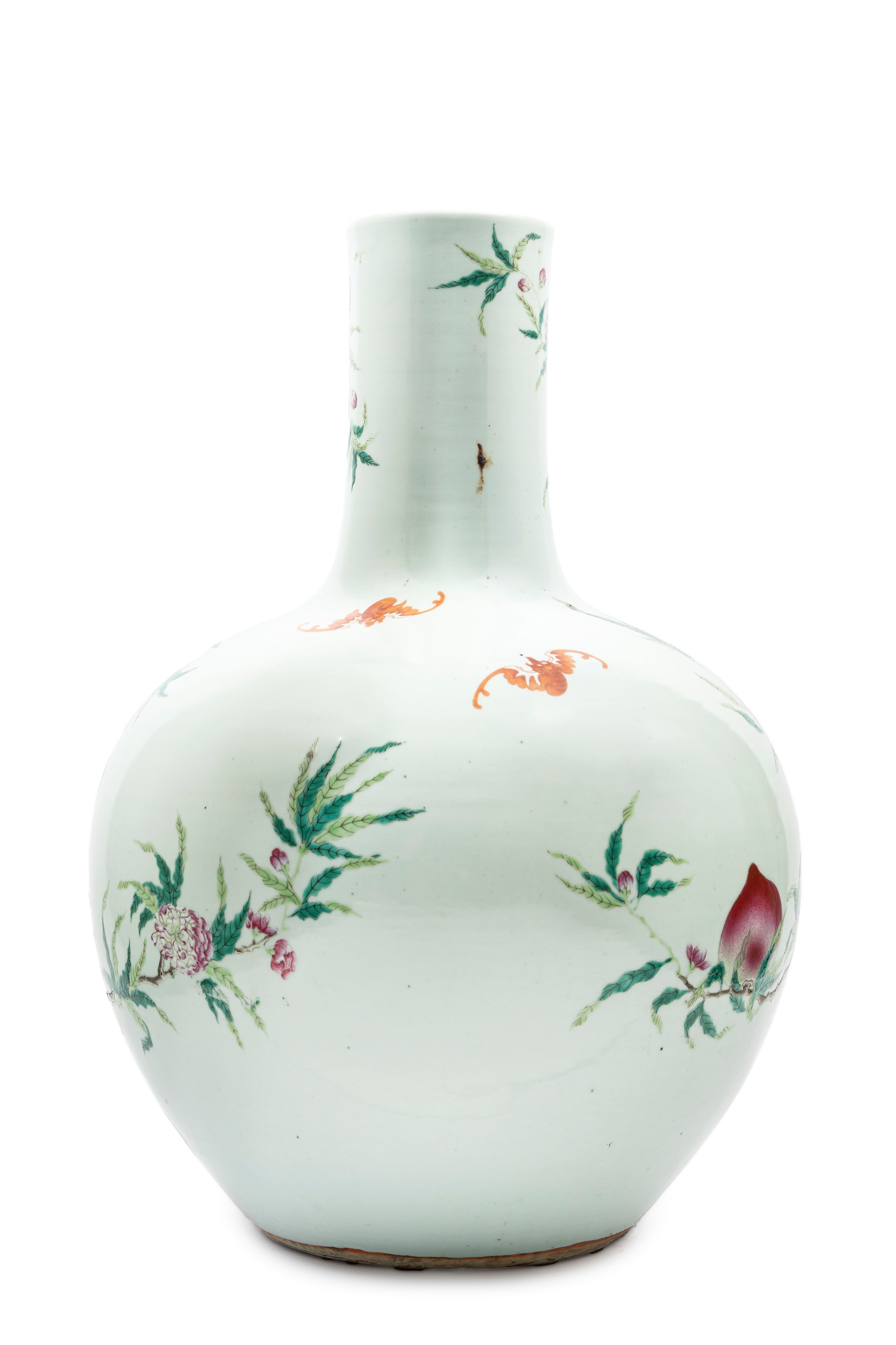 GRANDE VASO IN PORCELLANA FAMIGLIA ROSA