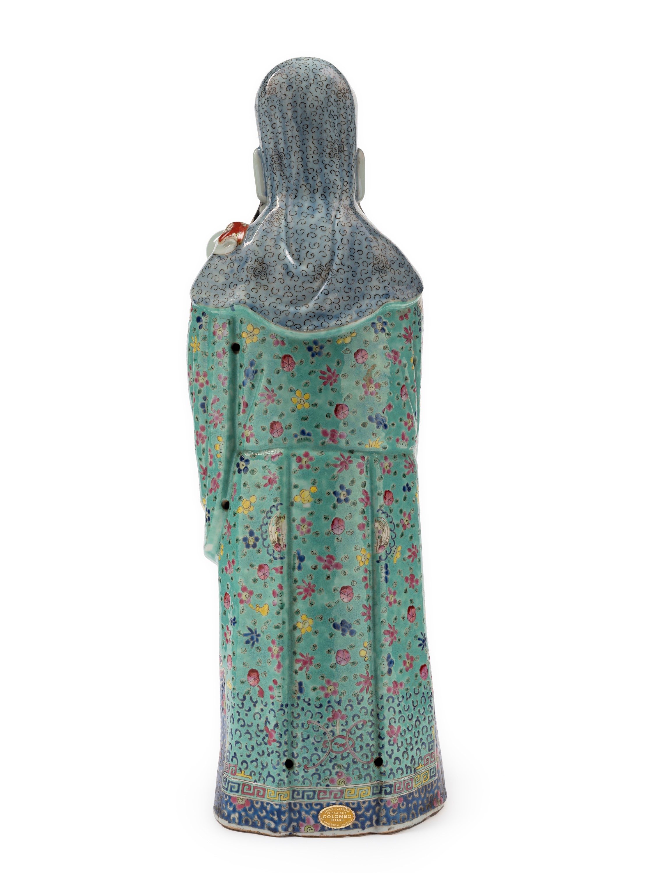 GRANDE FIGURA IN PORCELLANA DI FU XING