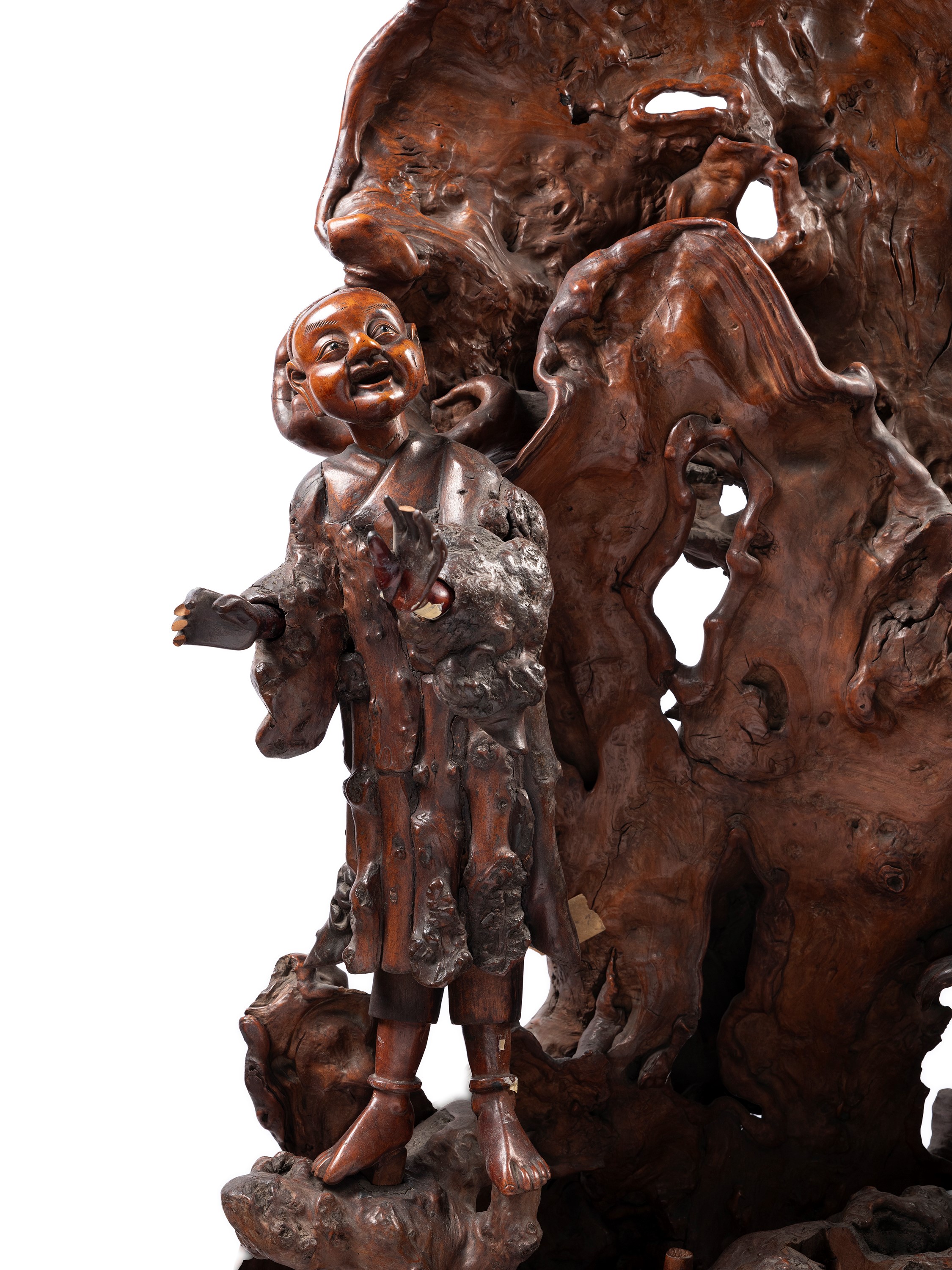 GRANDE SCULTURA IN LEGNO