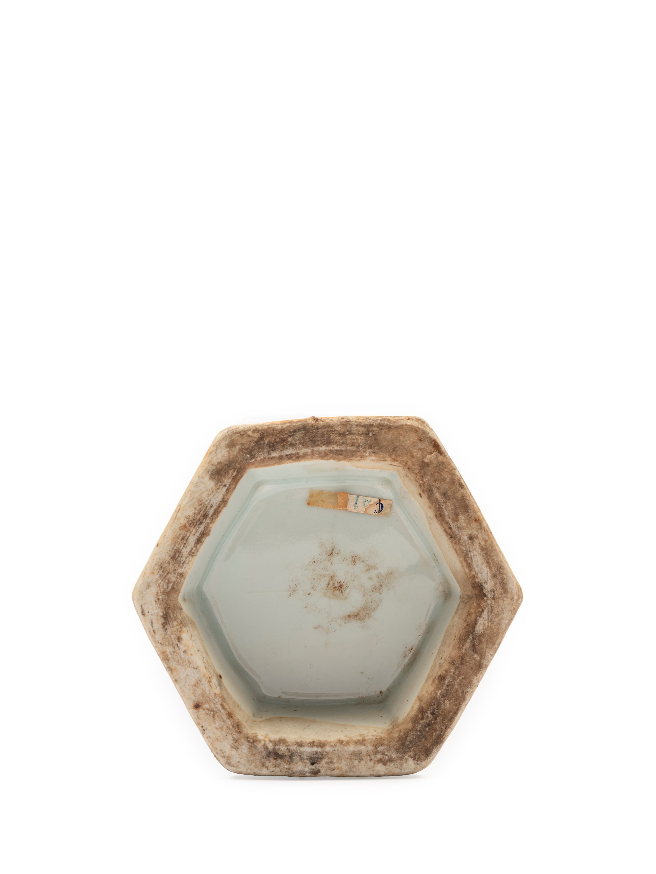 Vaso in Porcellana Bianco e Blu