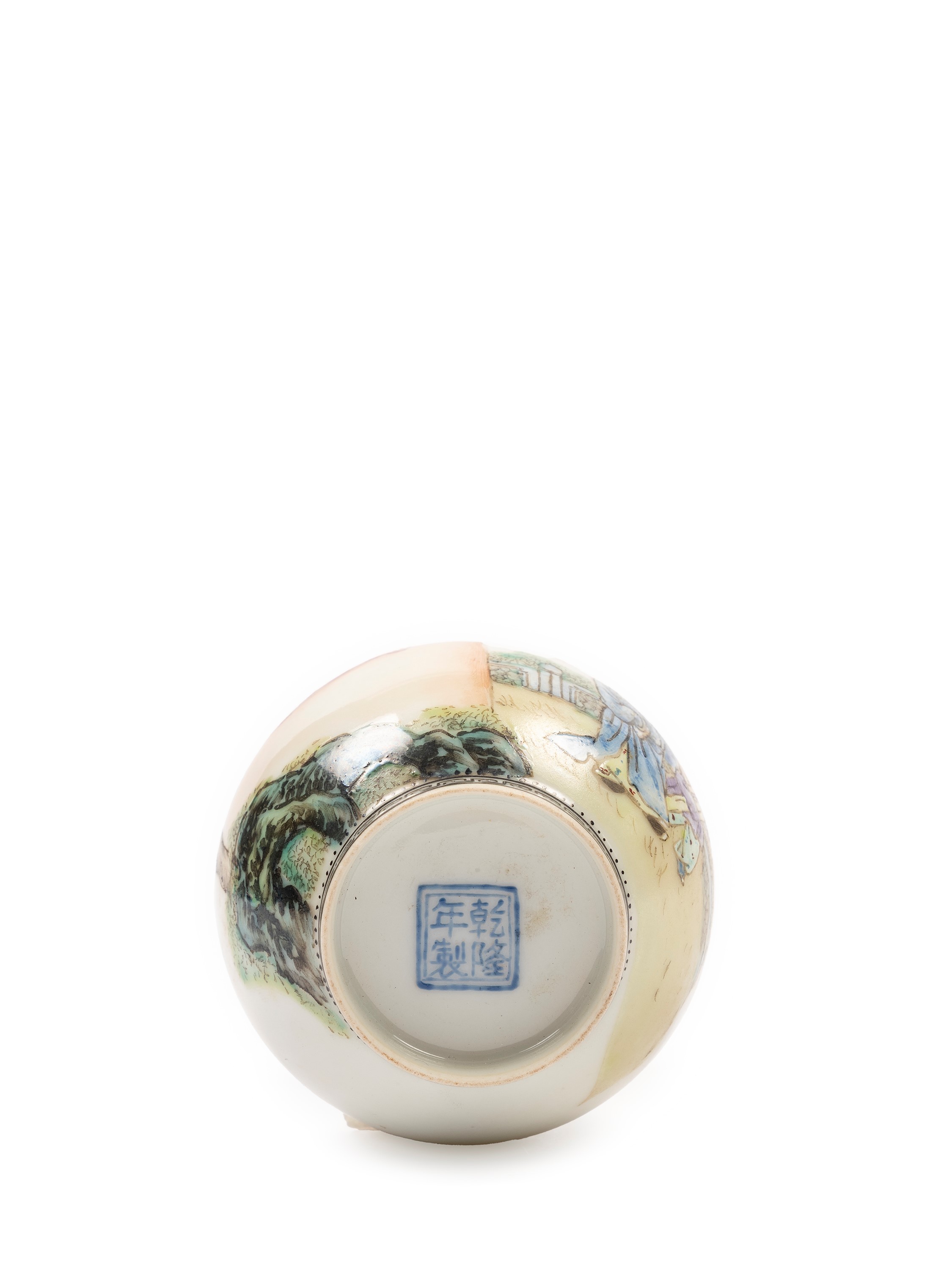 PICCOLO VASO IN PORCELLANA FAMIGLIA ROSA