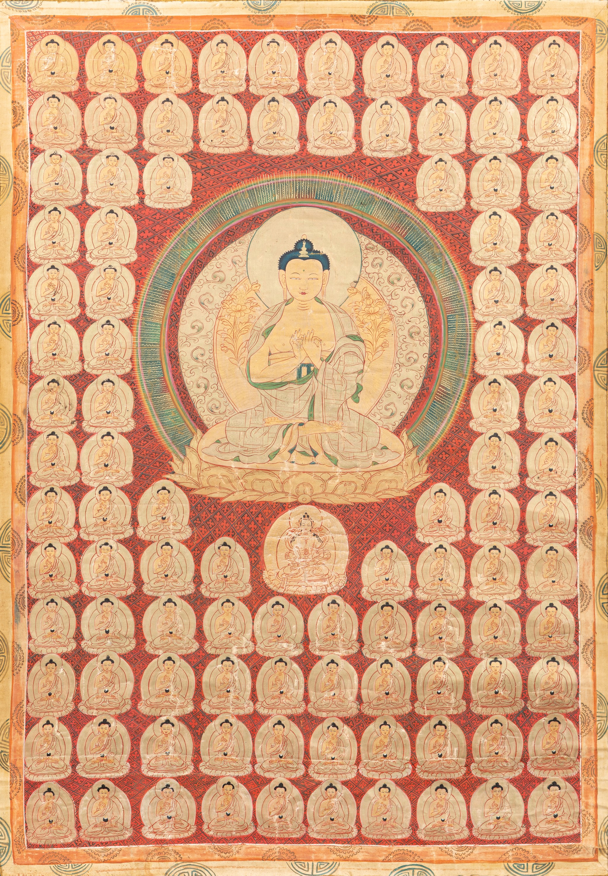 Thangka Dipinto su Seta