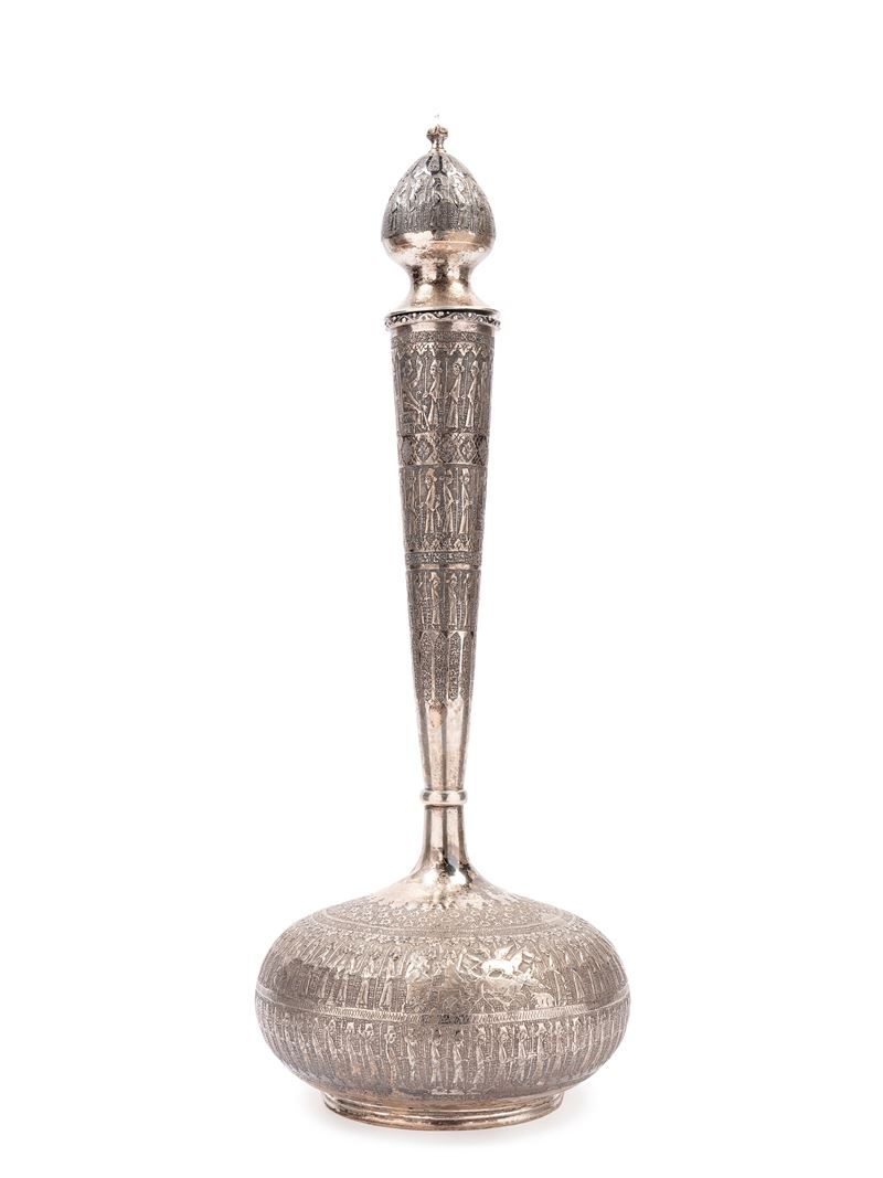 VASO COLLO LUNGO IN ARGENTO ISLAMICO