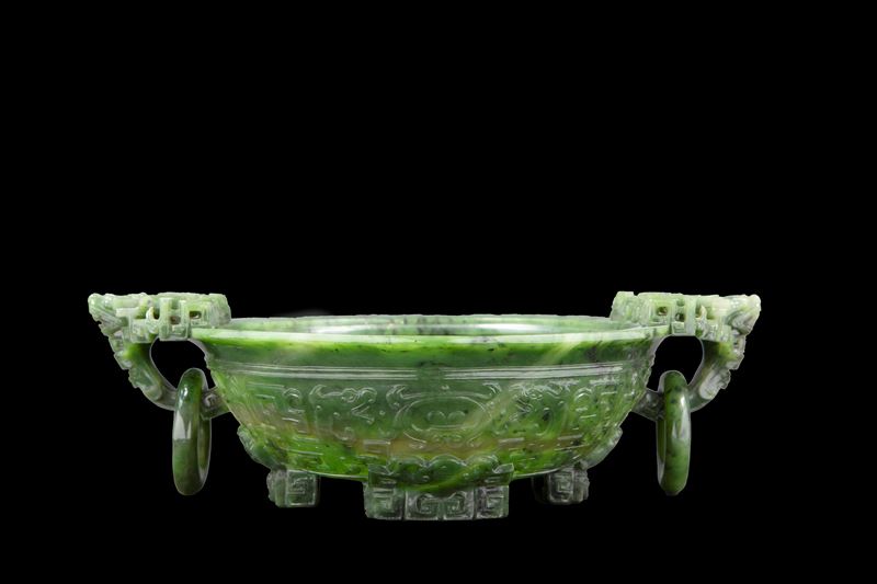 GRANDE CIOTOLA IN GIADA VERDE